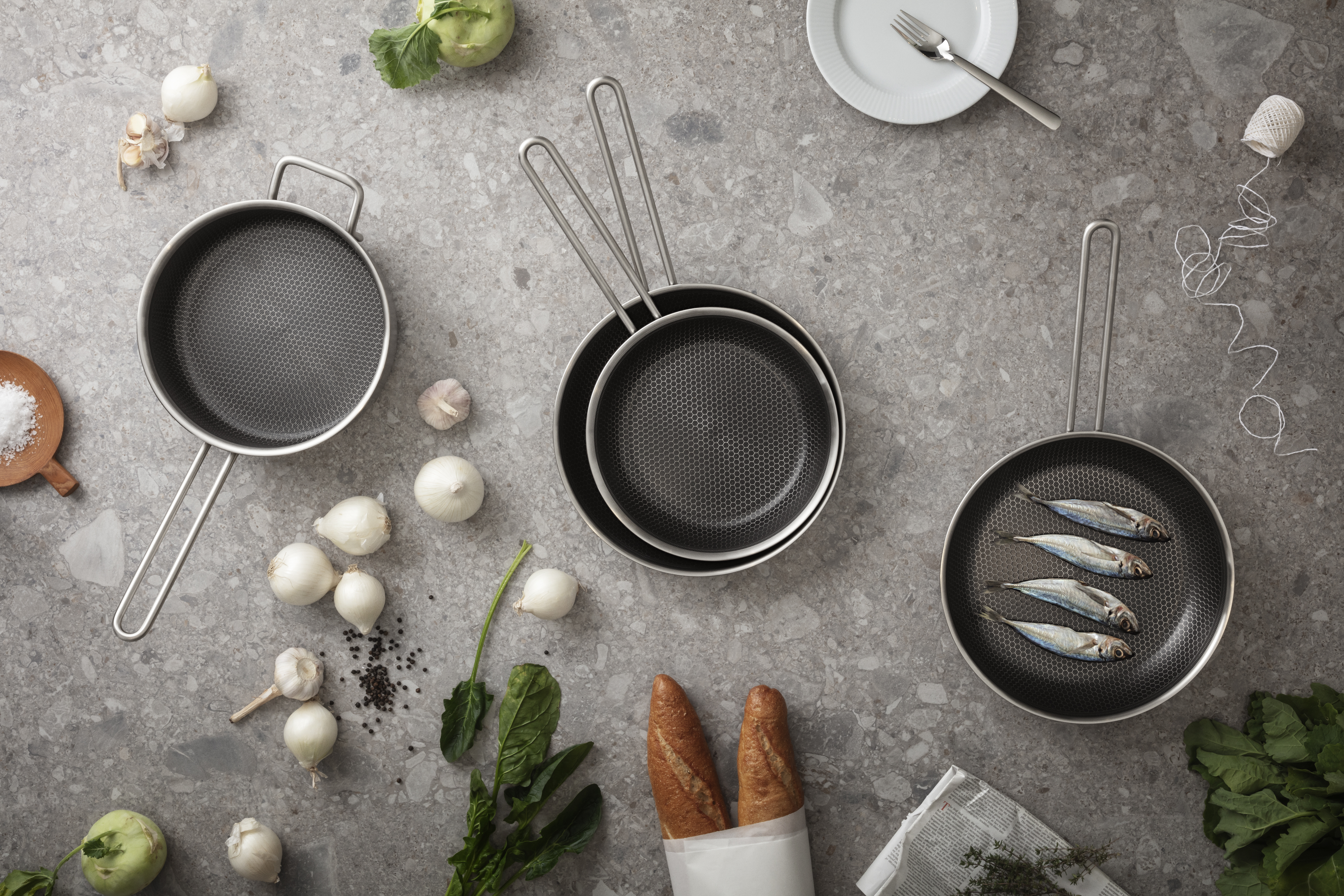 Multi Sauté pan 24 cm Mosaic ceramic Slip-Let® coating