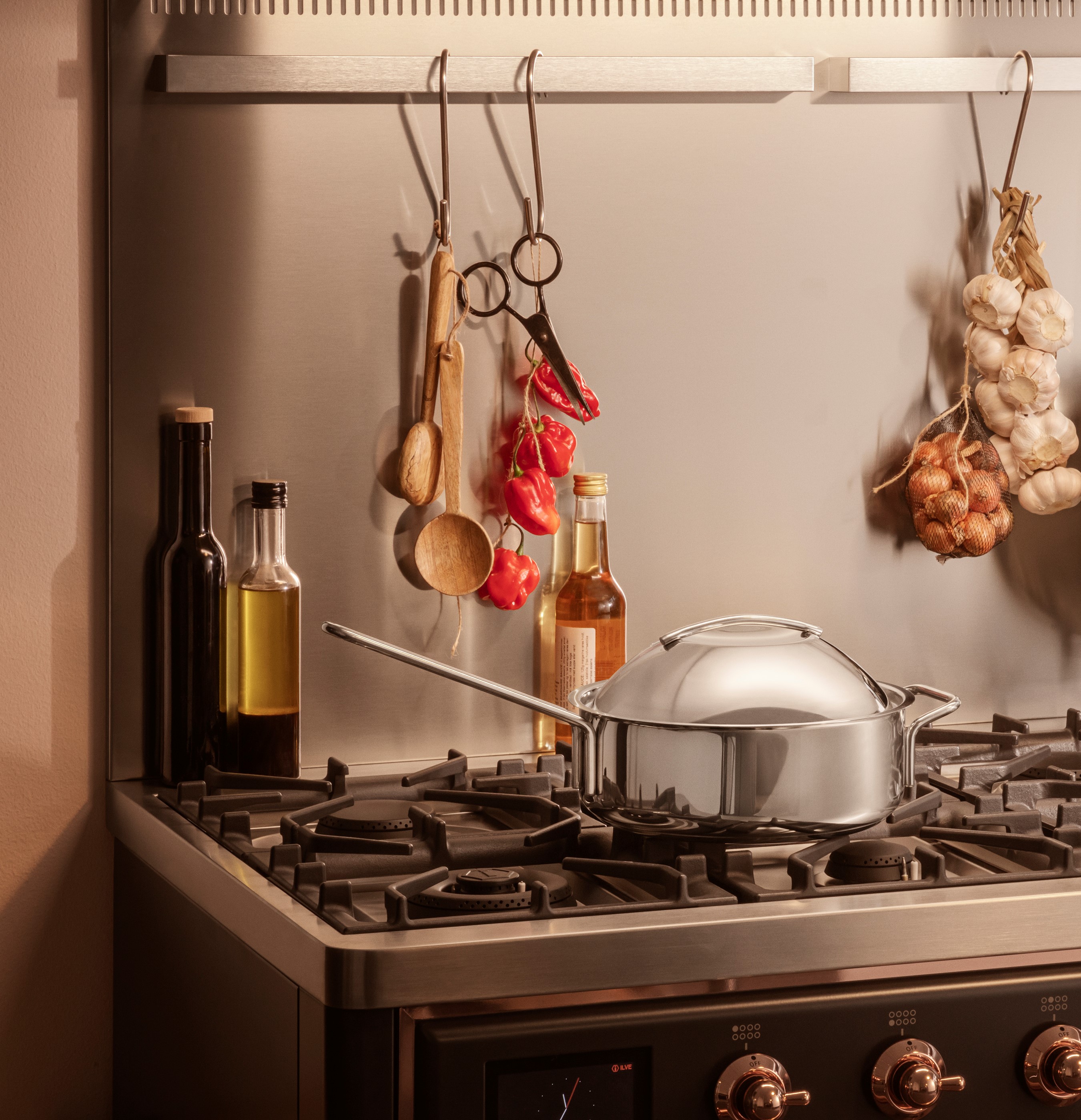 Gewölbter Deckel 24 cm Edelstahl