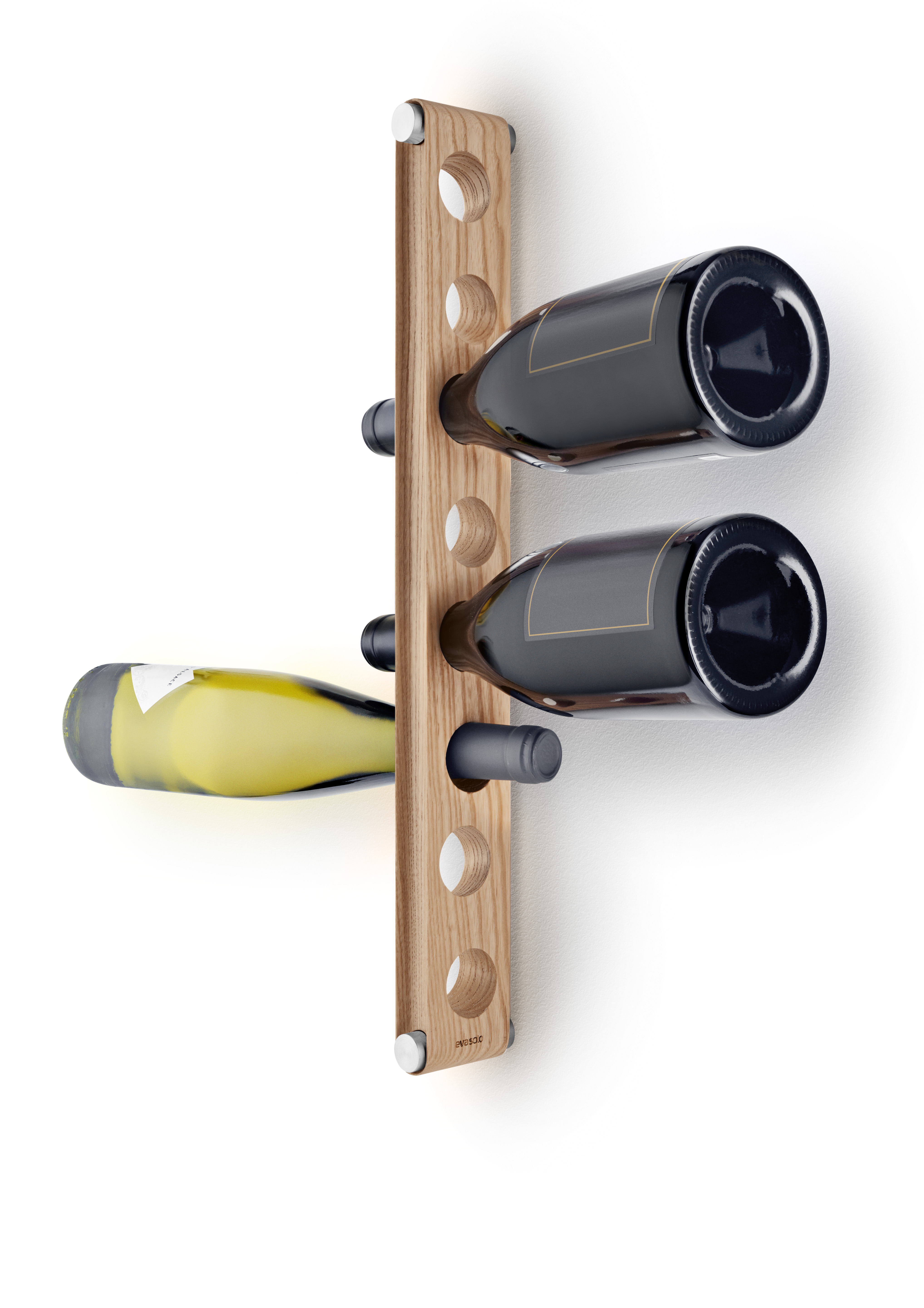 Hanging wine rack - Nordic kitchen - Holds up to eight bottles