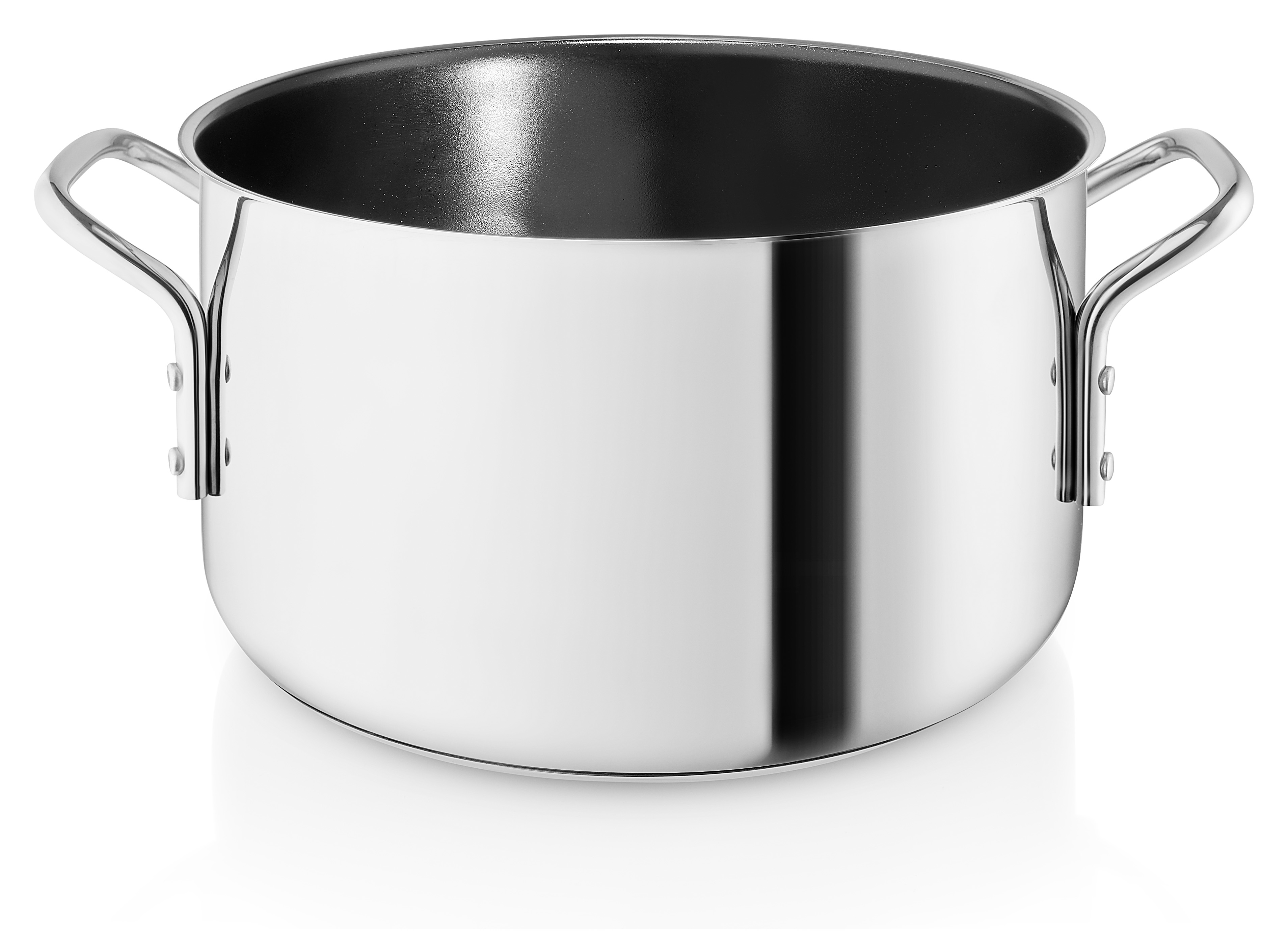 Stainless steel pot - 3.6 l - ceramic Slip-Let® non-stick