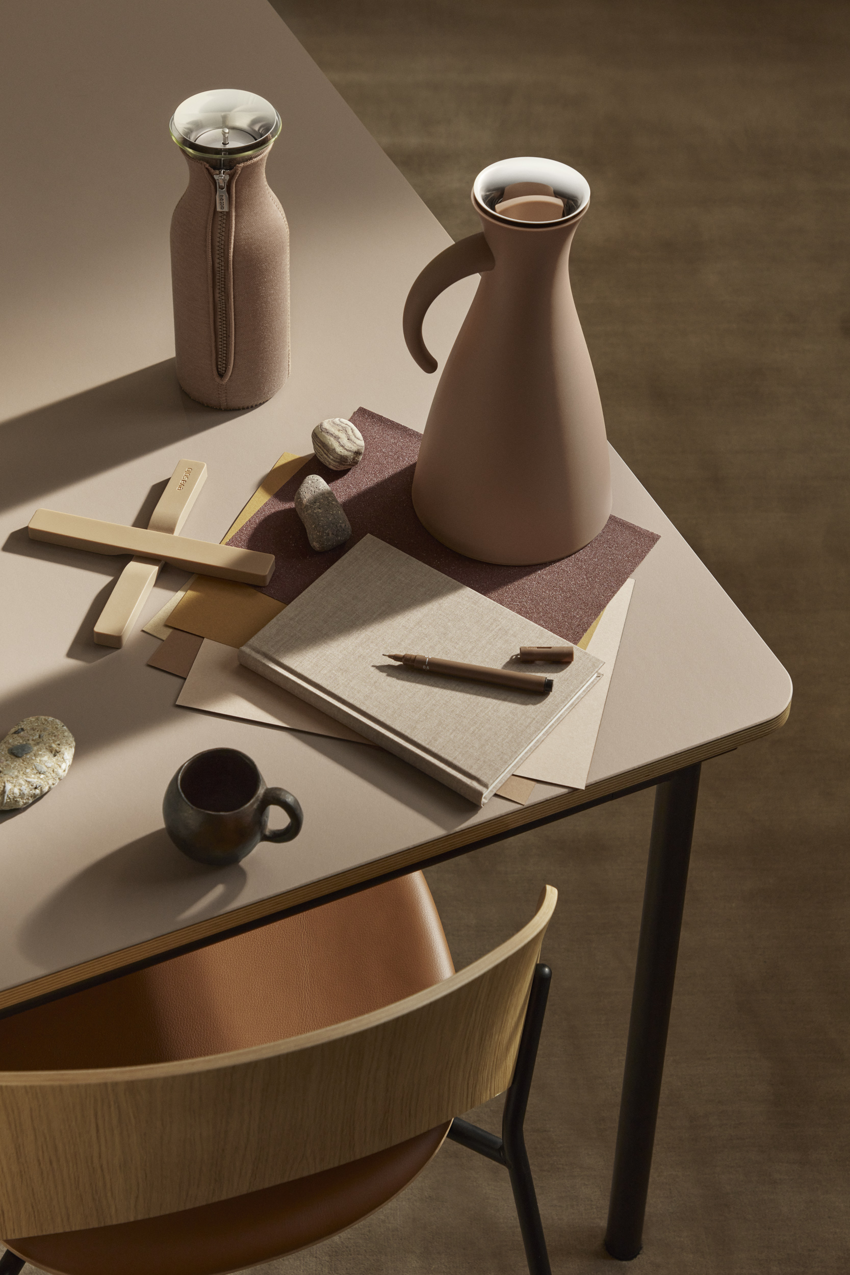 Vacuum jug - 1 liter - Mocca