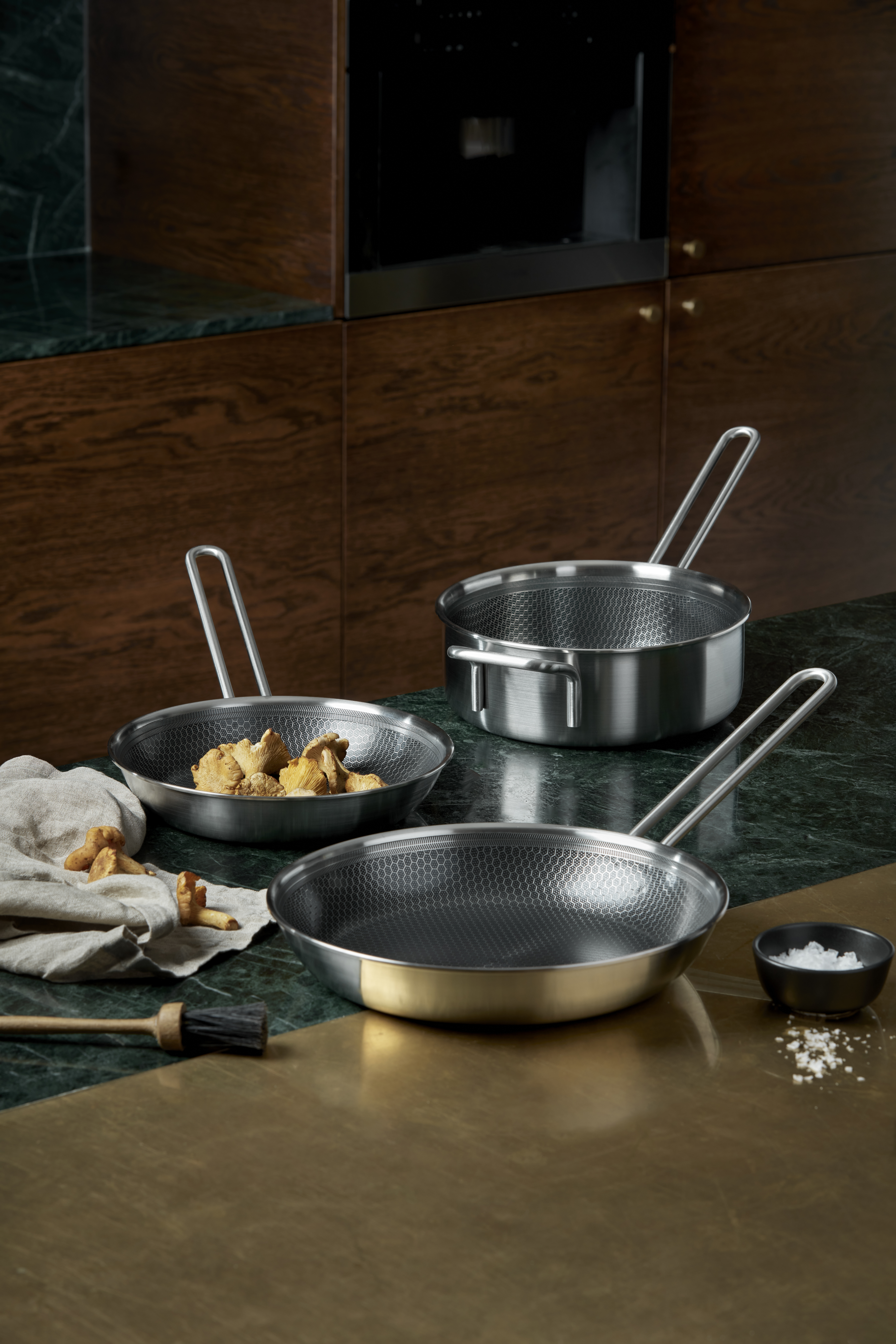 Multi Mosaic frying pan set - 24 cm + 28 cm - ceramic Slip-Let® non-stick