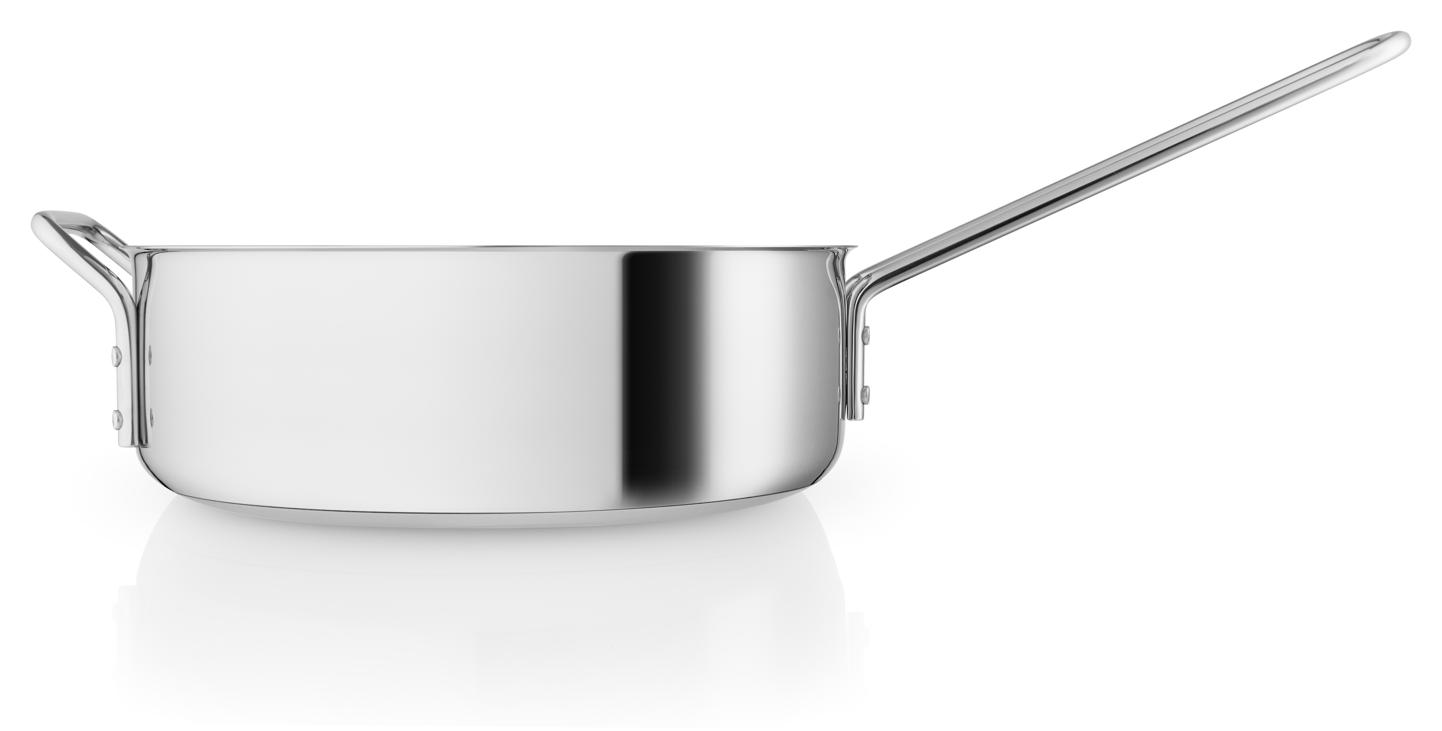 Stainless steel sauté pan - 24 cm - ceramic Slip-Let® non-stick