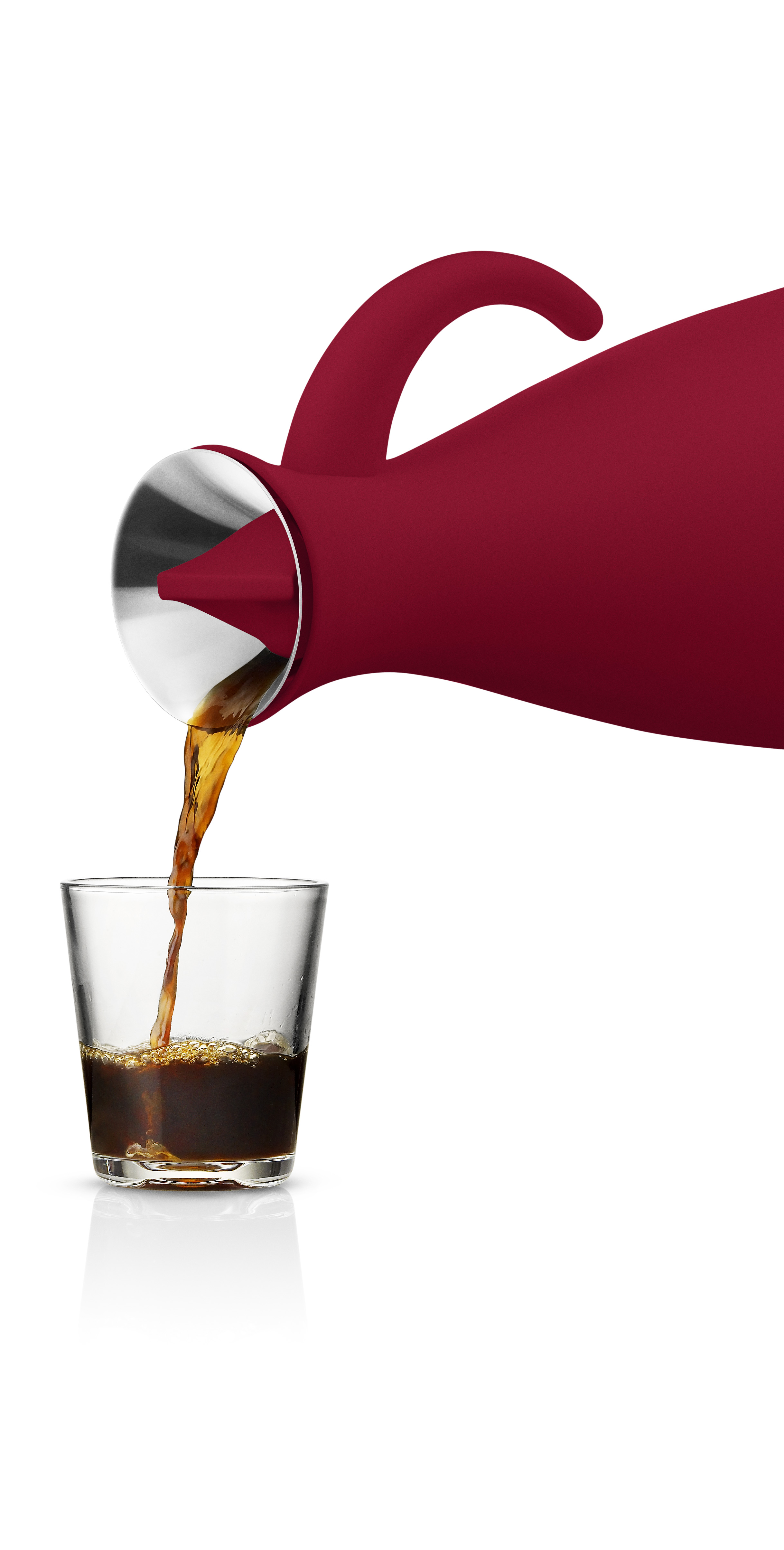 Vacuum jug 1.0 l Cherry red