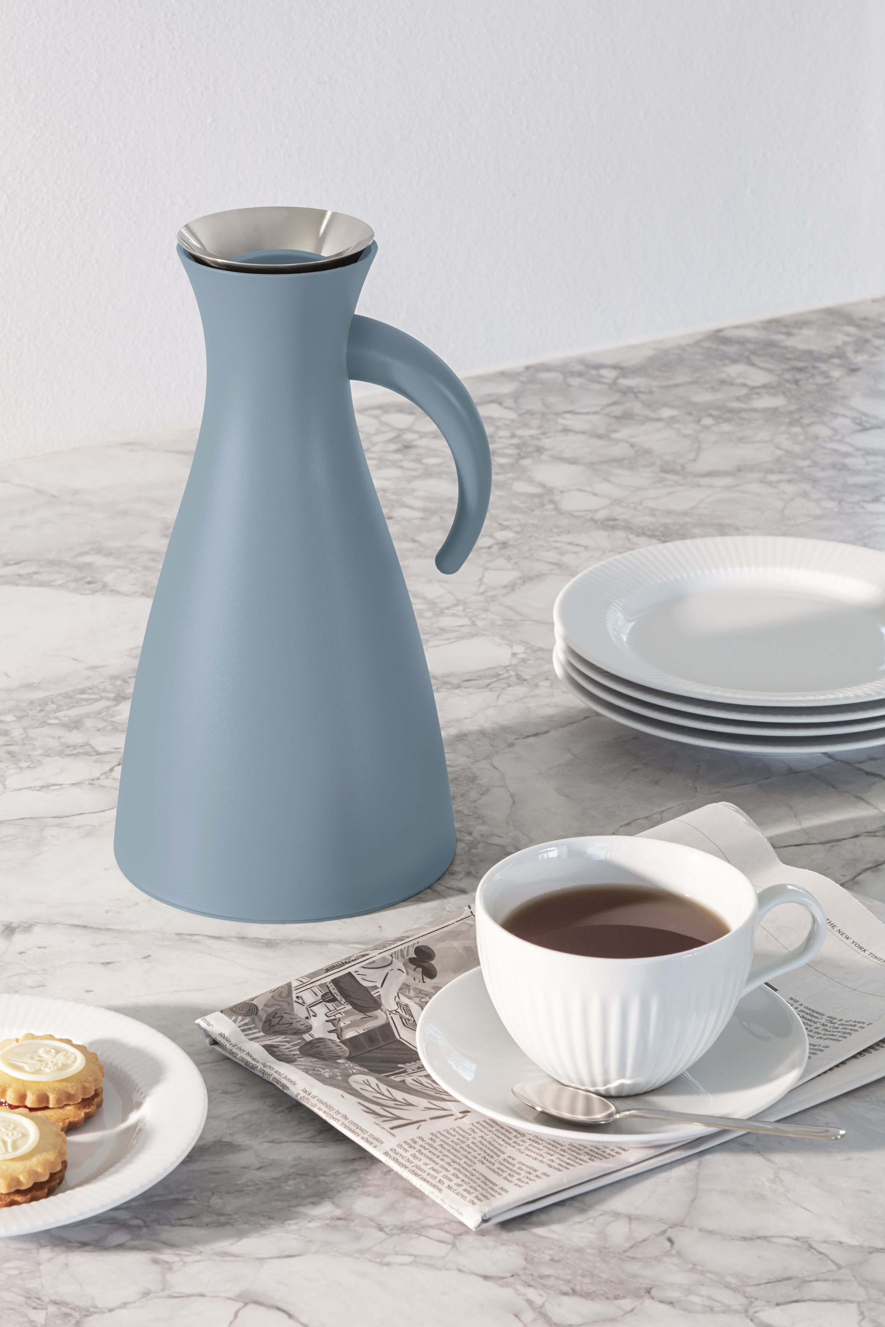Vacuum jug - 1 liter - Dusty blue