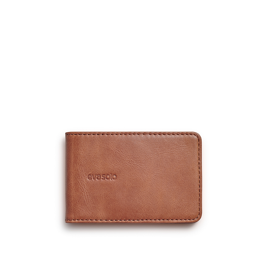 Credit card holder - Leather - Cognac