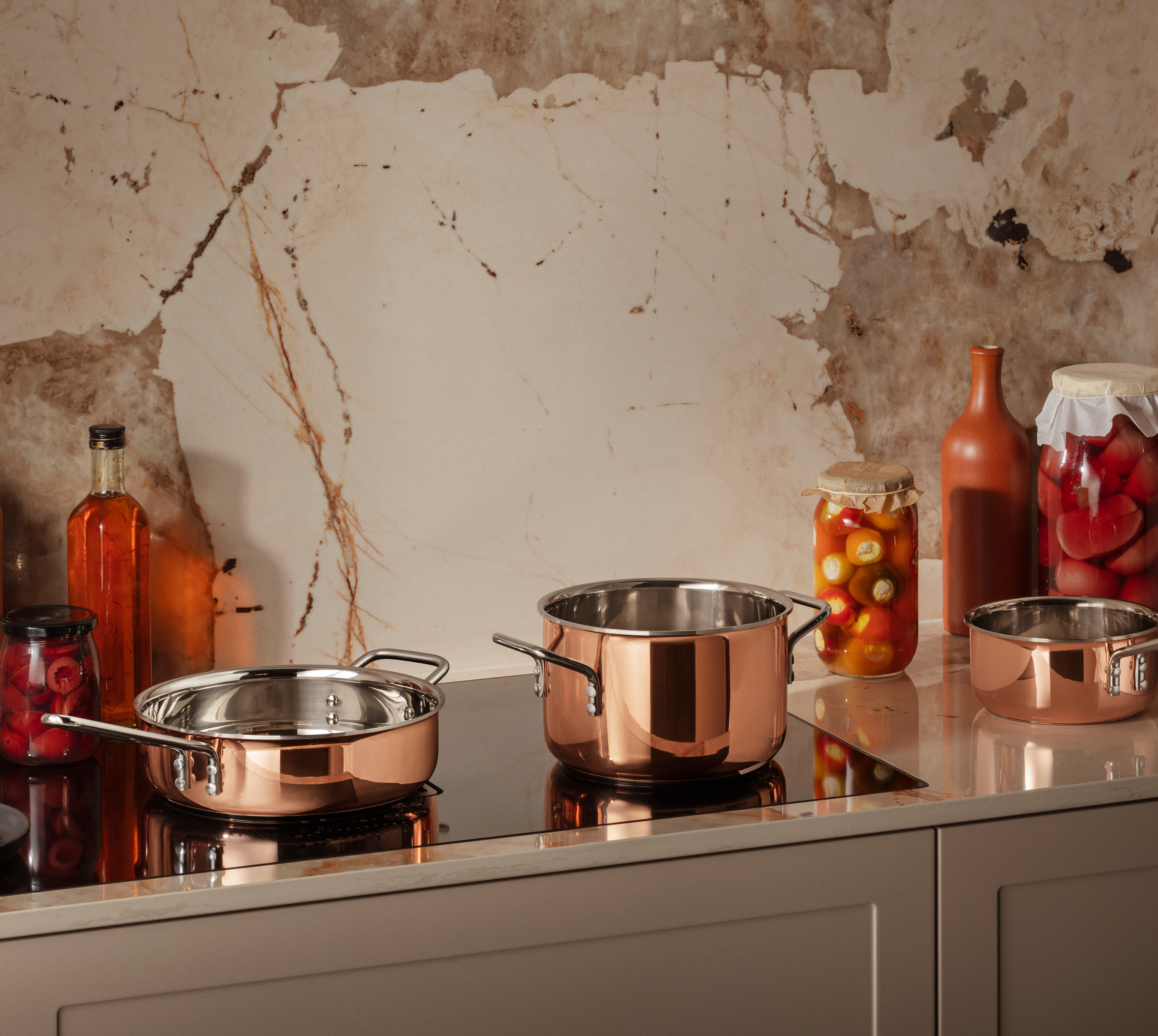 Copper gryde - 3,9 liter