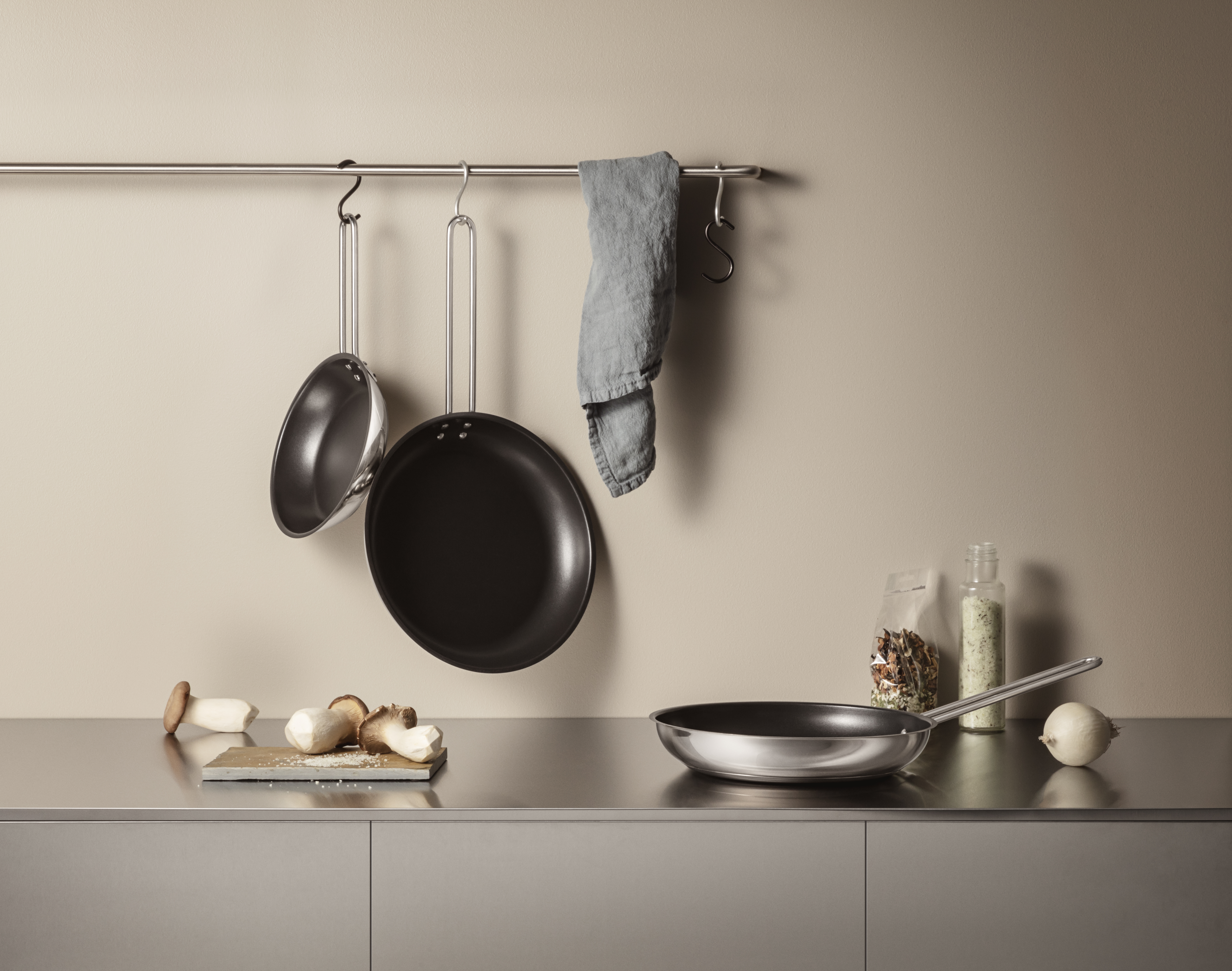 Stainless steel frying pan - 20 cm - Slip-Let®️ non-stick