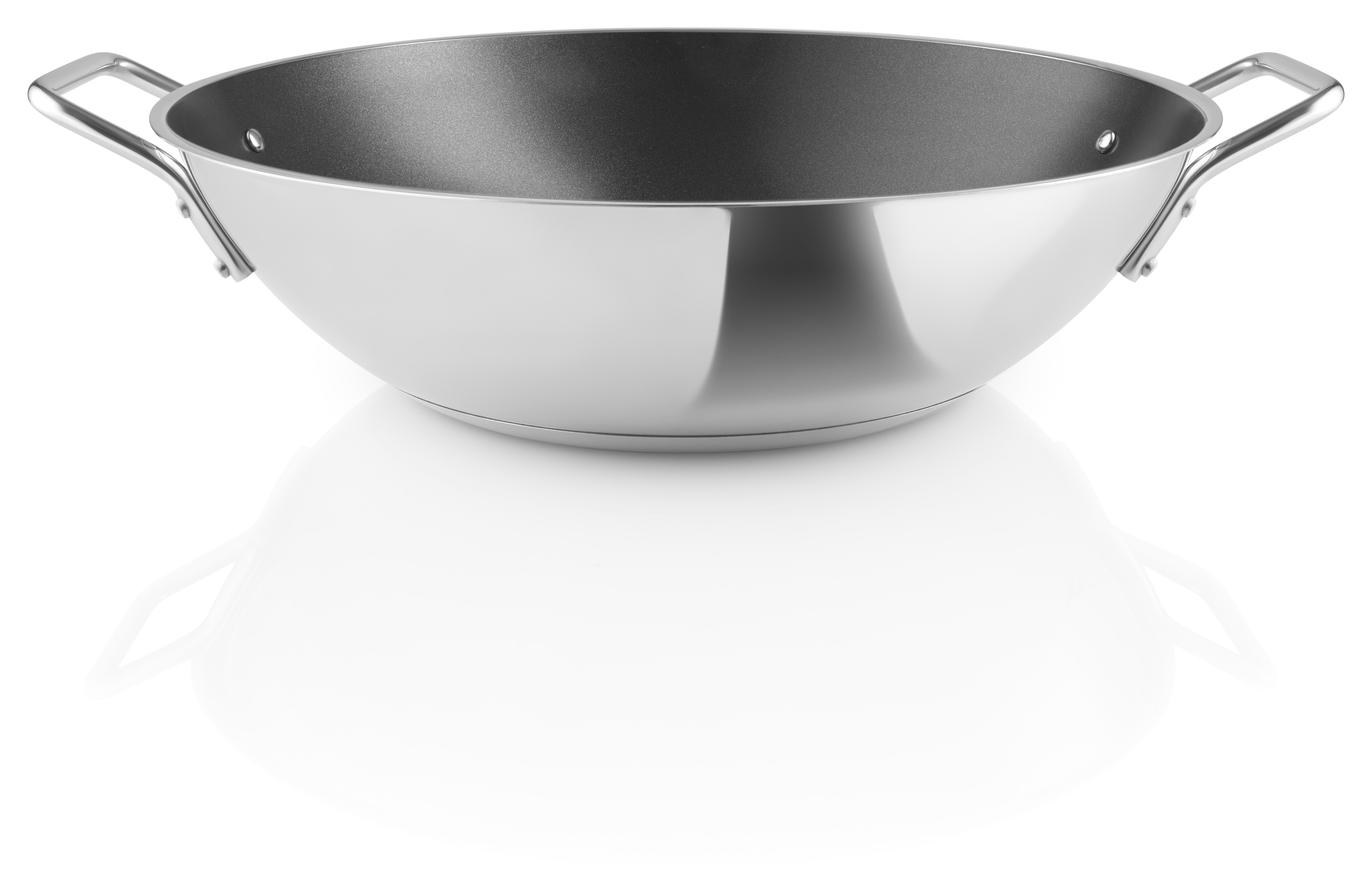Stainless steel wok - 5 l - ceramic Slip-Let® non-stick