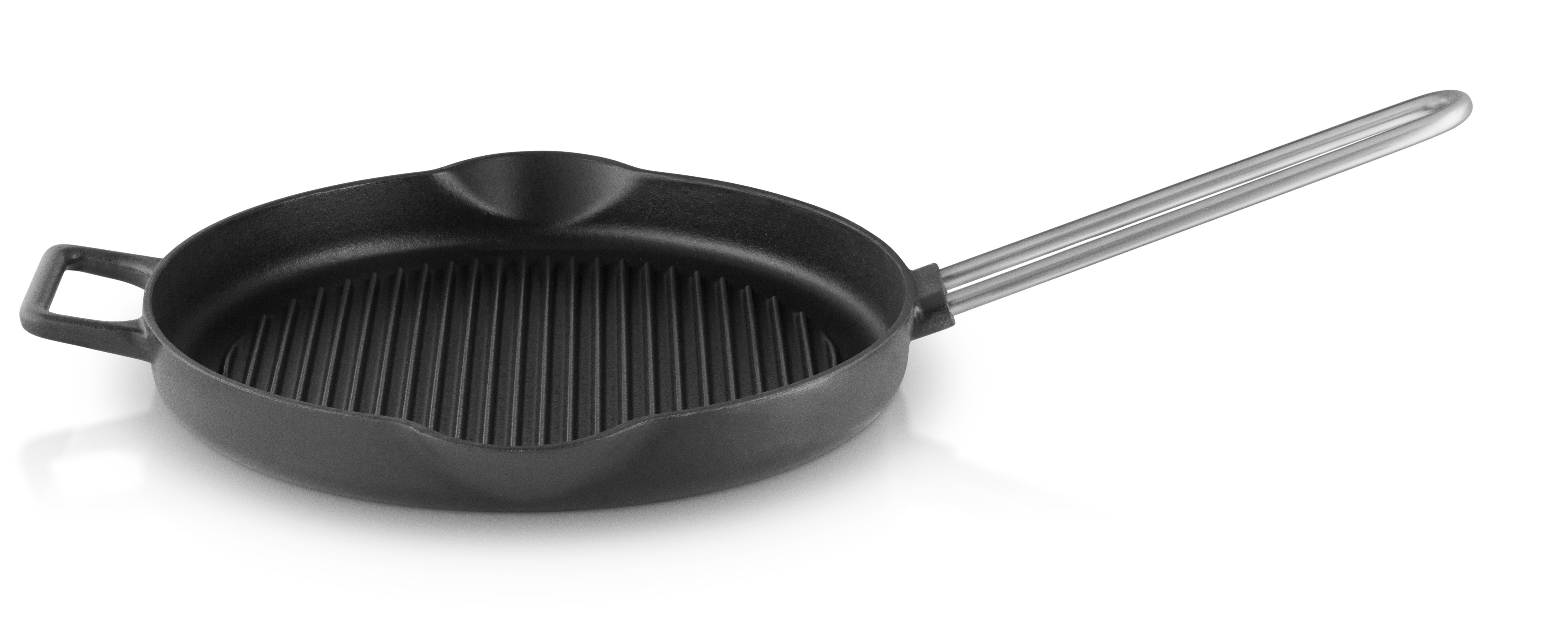 Grill frying pan 28cm Cast Iron