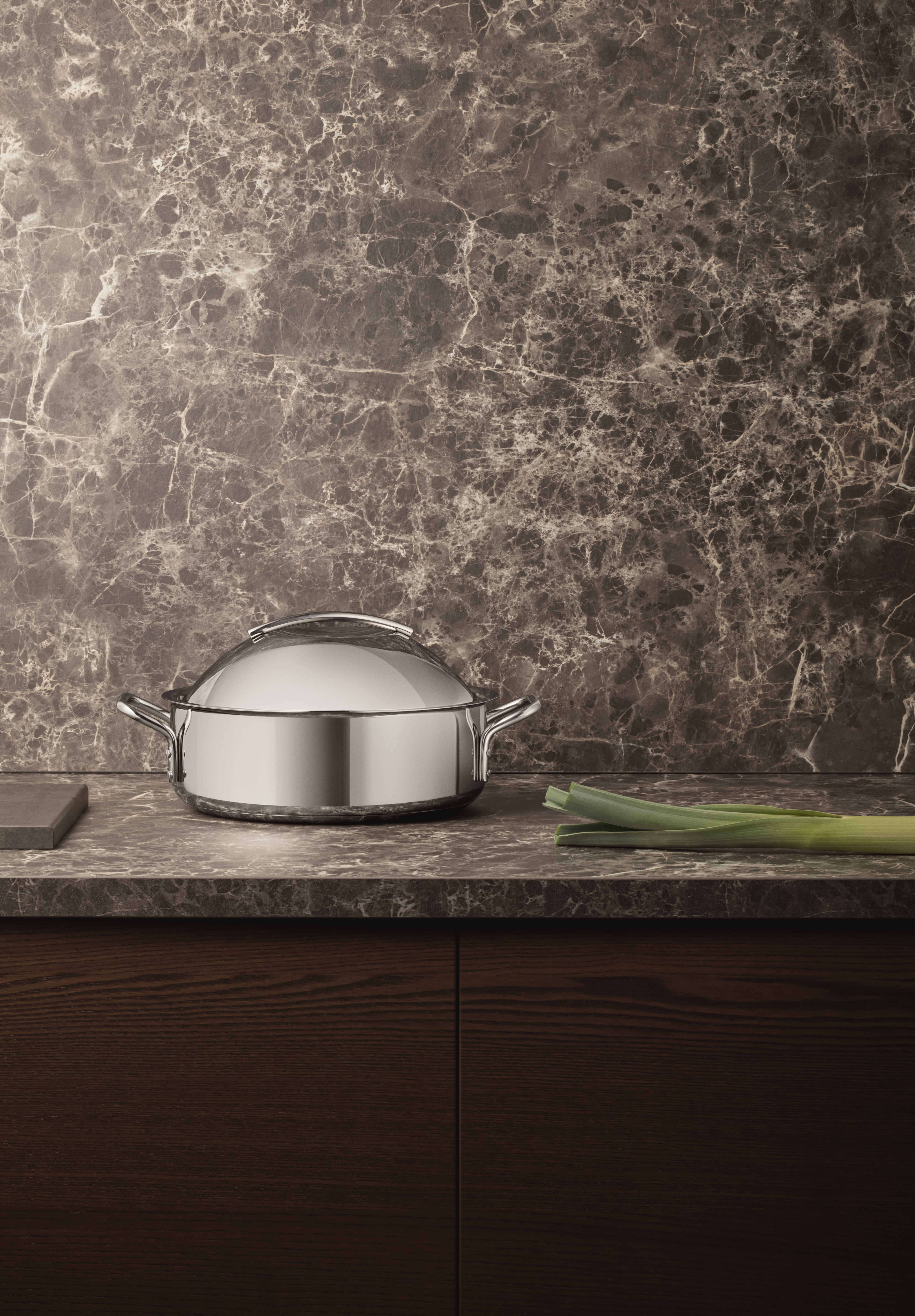 Sauté pot - 24 cm - Stainless steel with ceramic coating