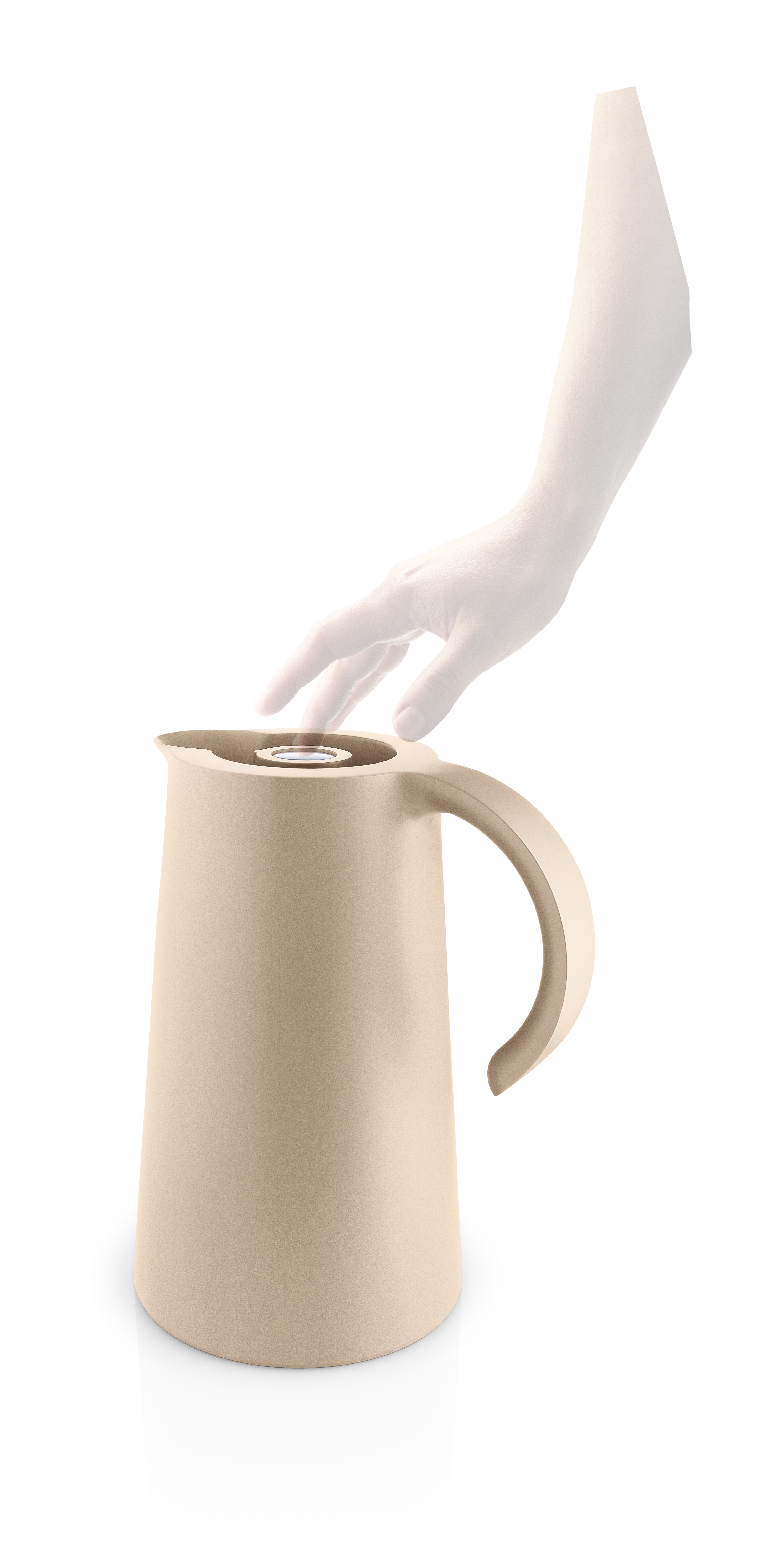 Rise vacuum jug - 1 liter - Soft beige