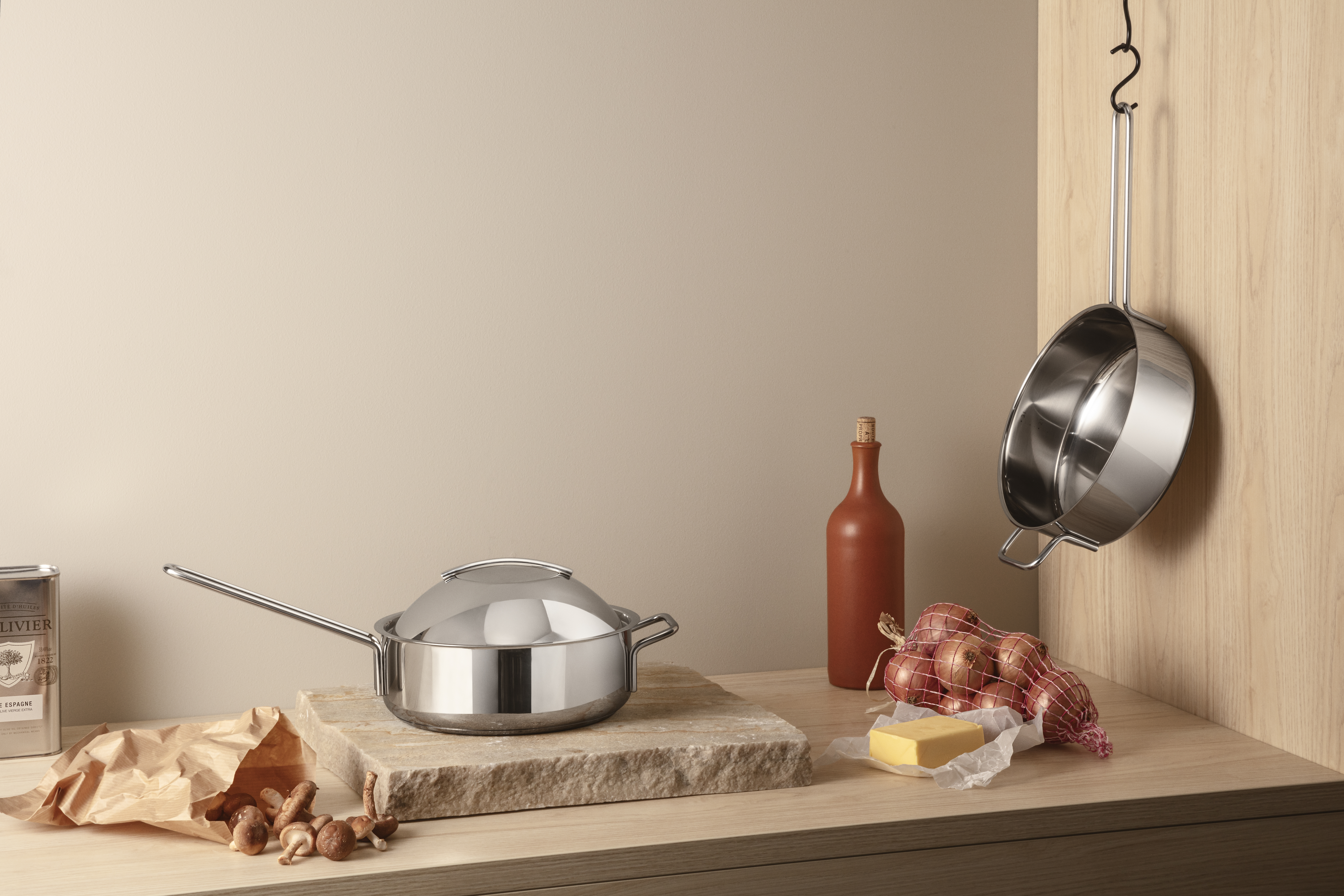 Gewölbter Deckel 24 cm Edelstahl