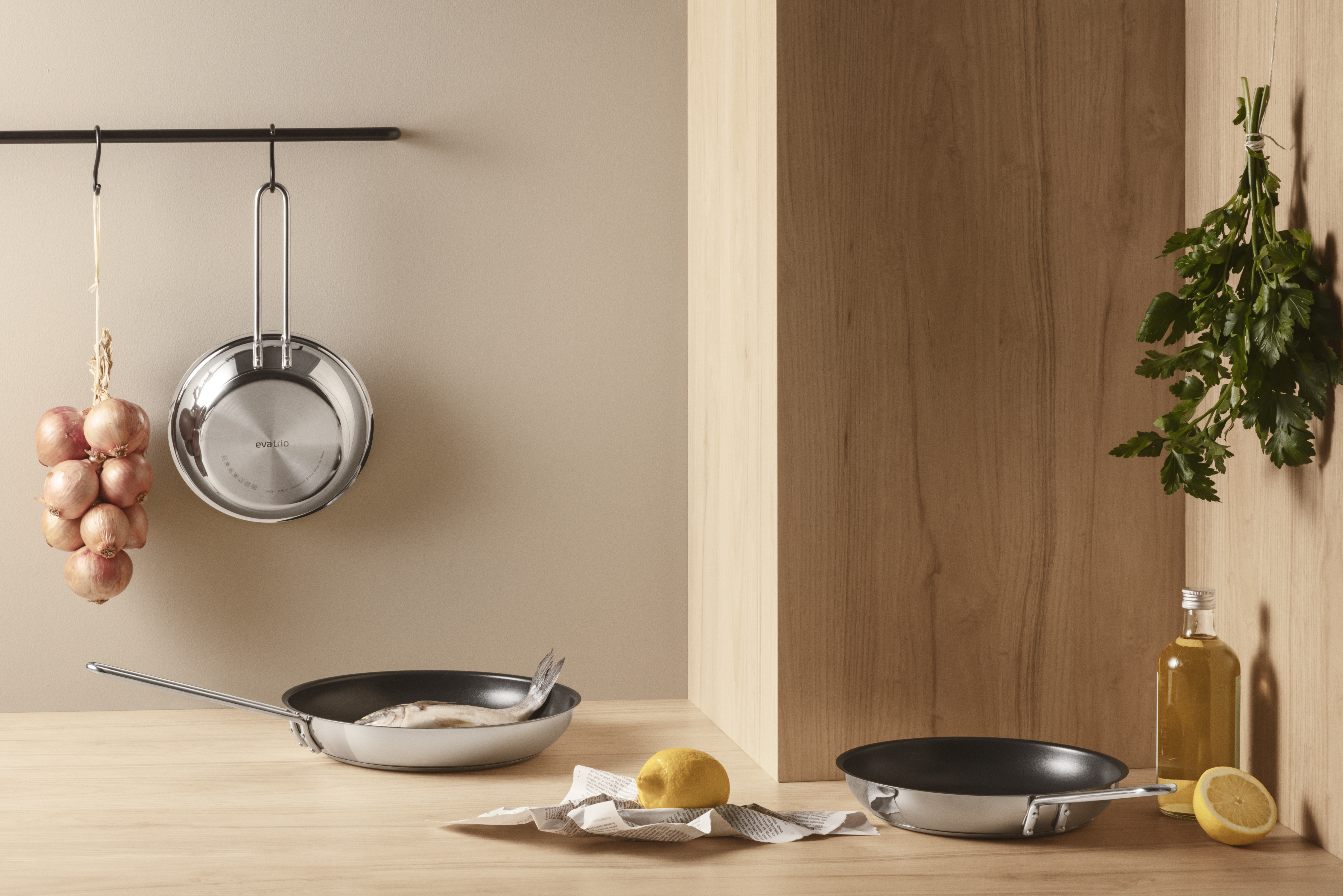 Stainless steel frying pan - 20 cm - Slip-Let®️ non-stick