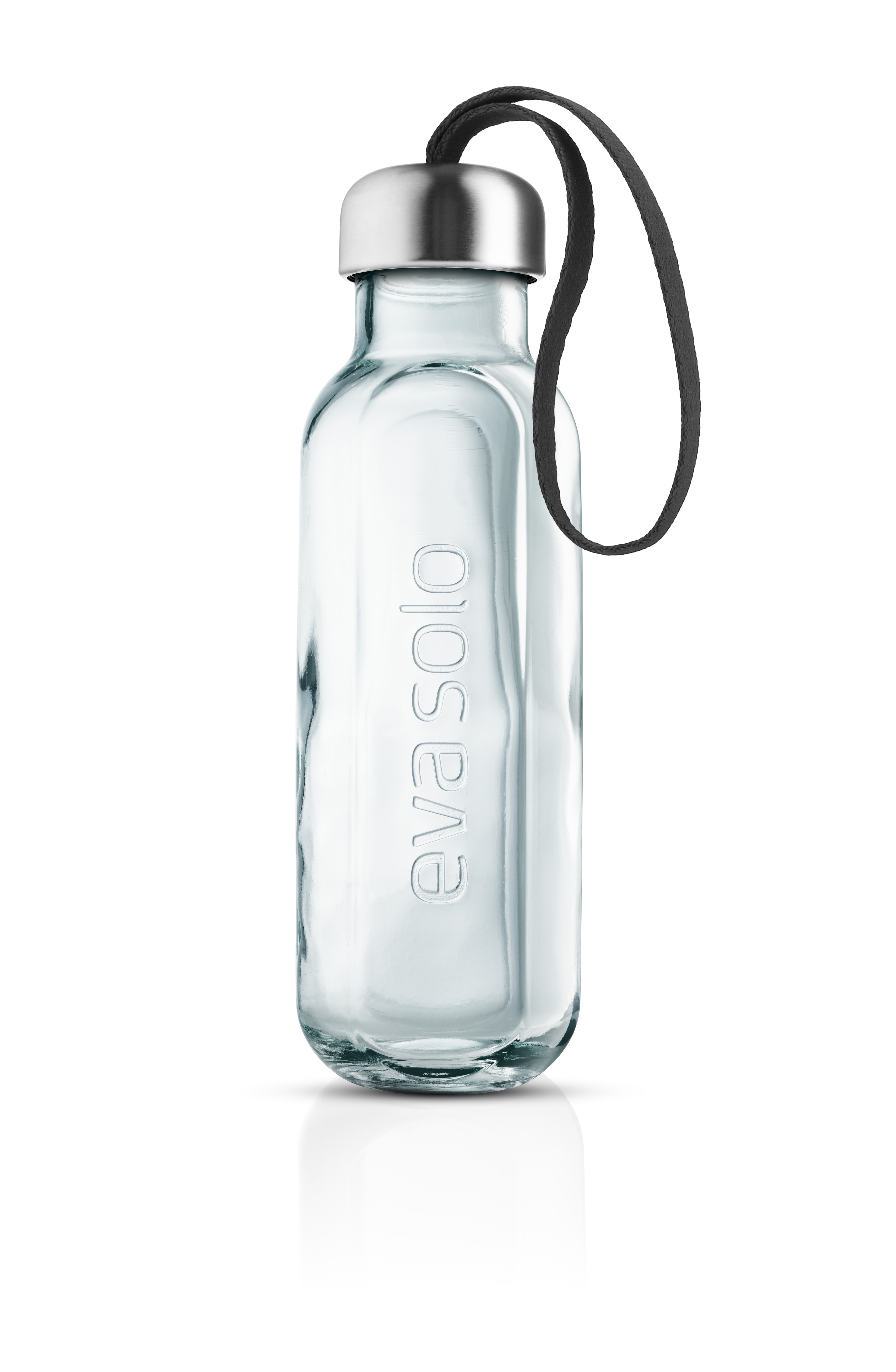 Recycled glass bottle - 0.5 liters - Black