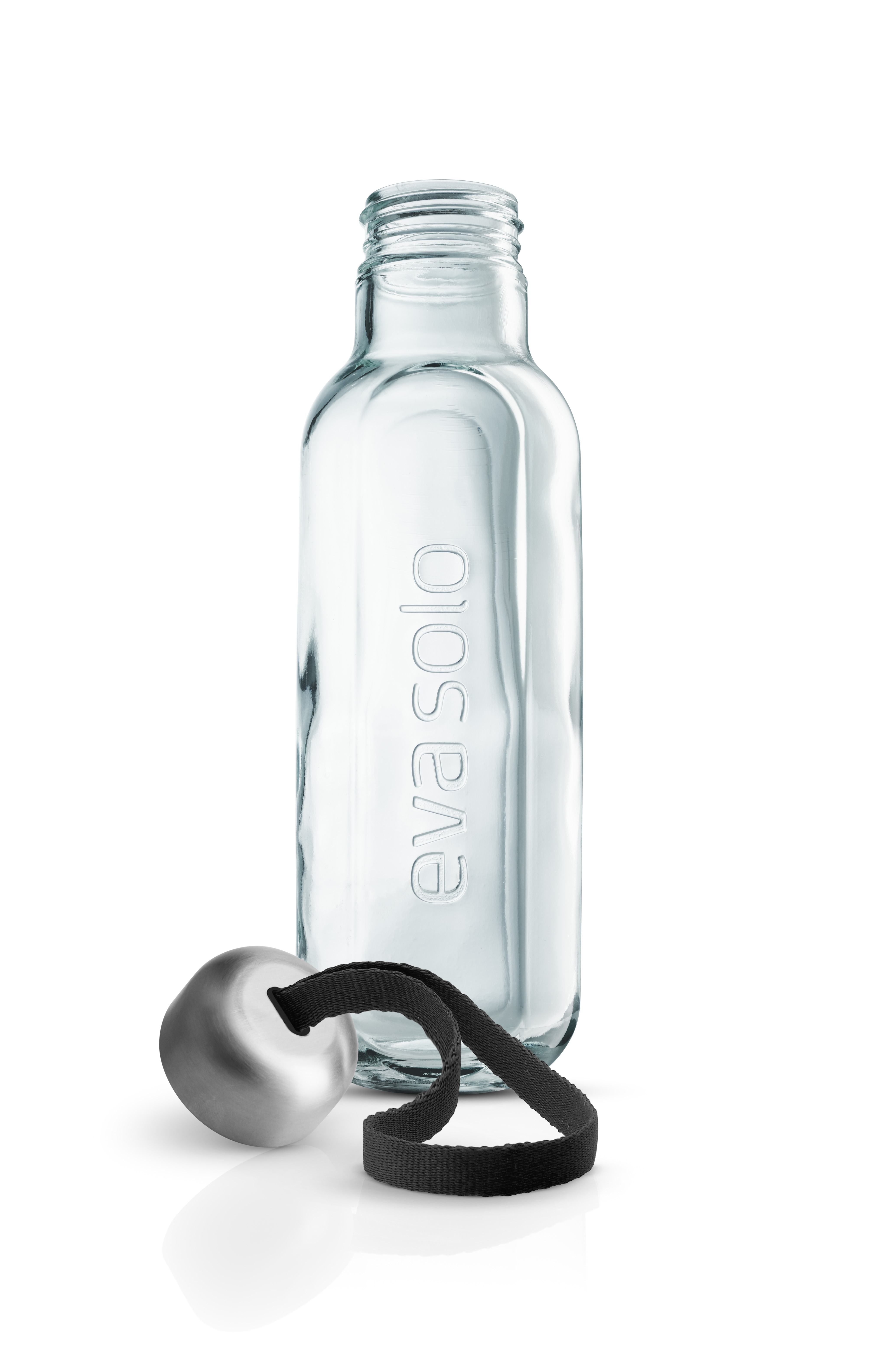 Recycled glass bottle - 0.5 liters - Black