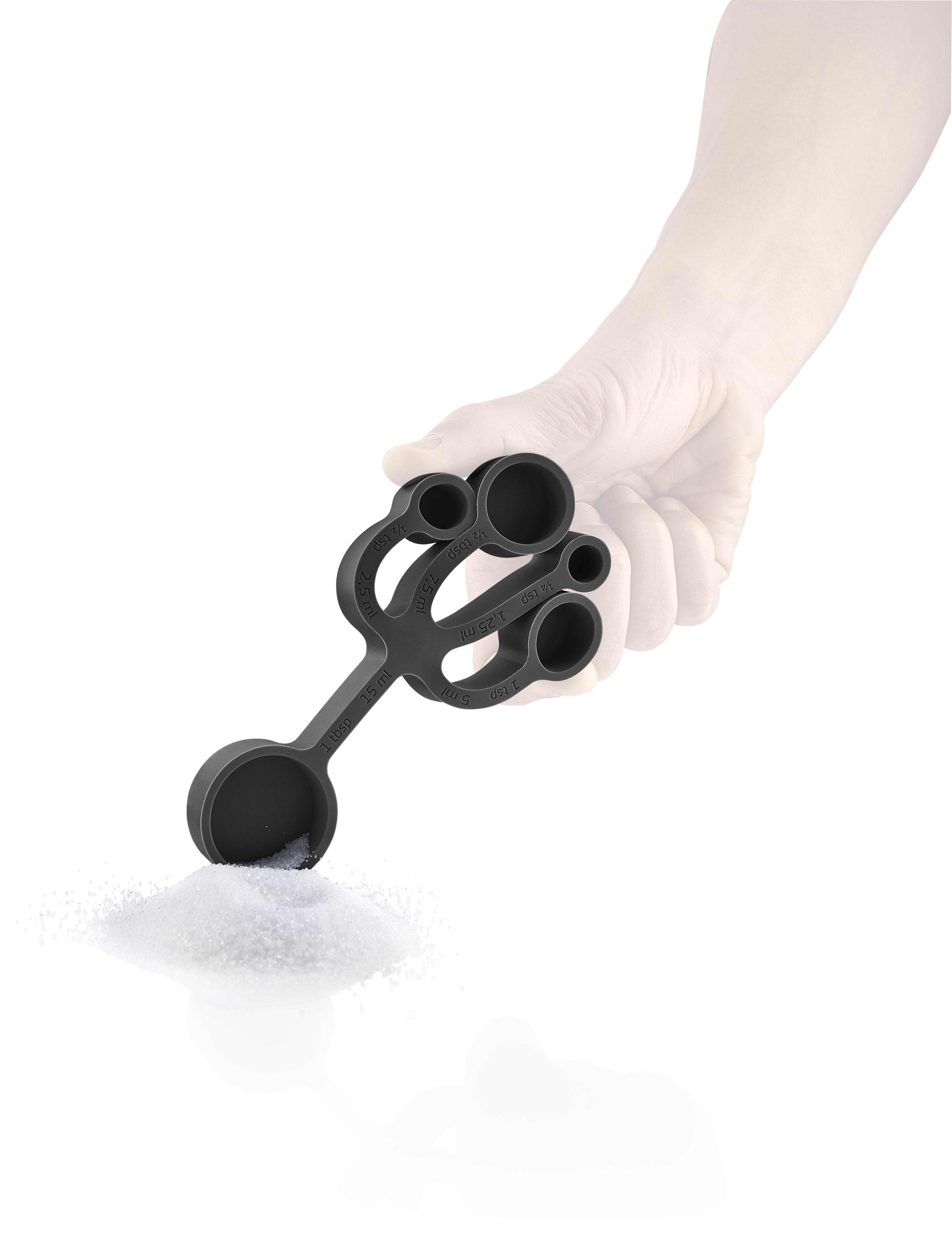 Measuring trivet - Silicone - Black