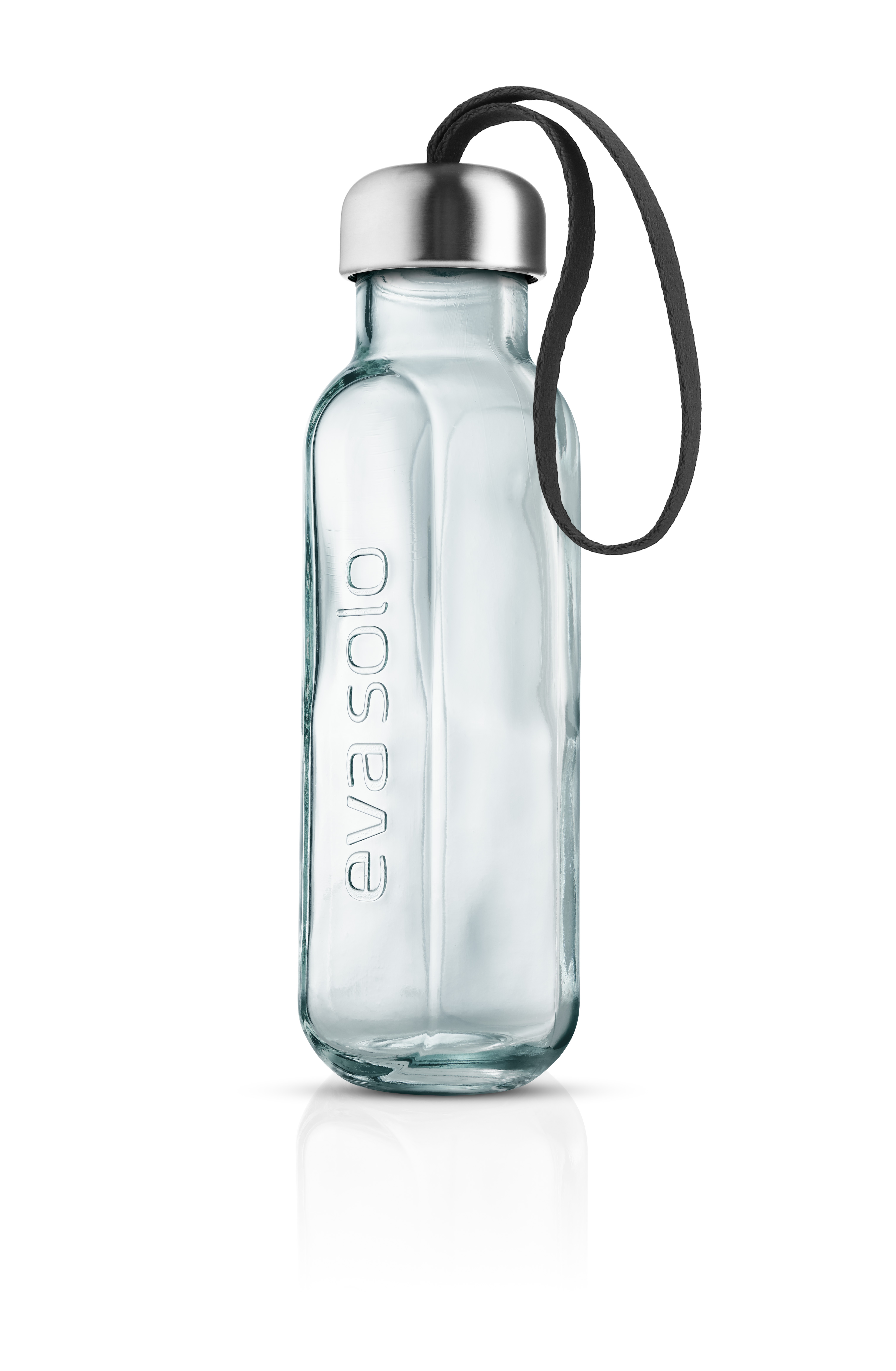 Recycled glass bottle - 0.5 liters - Black