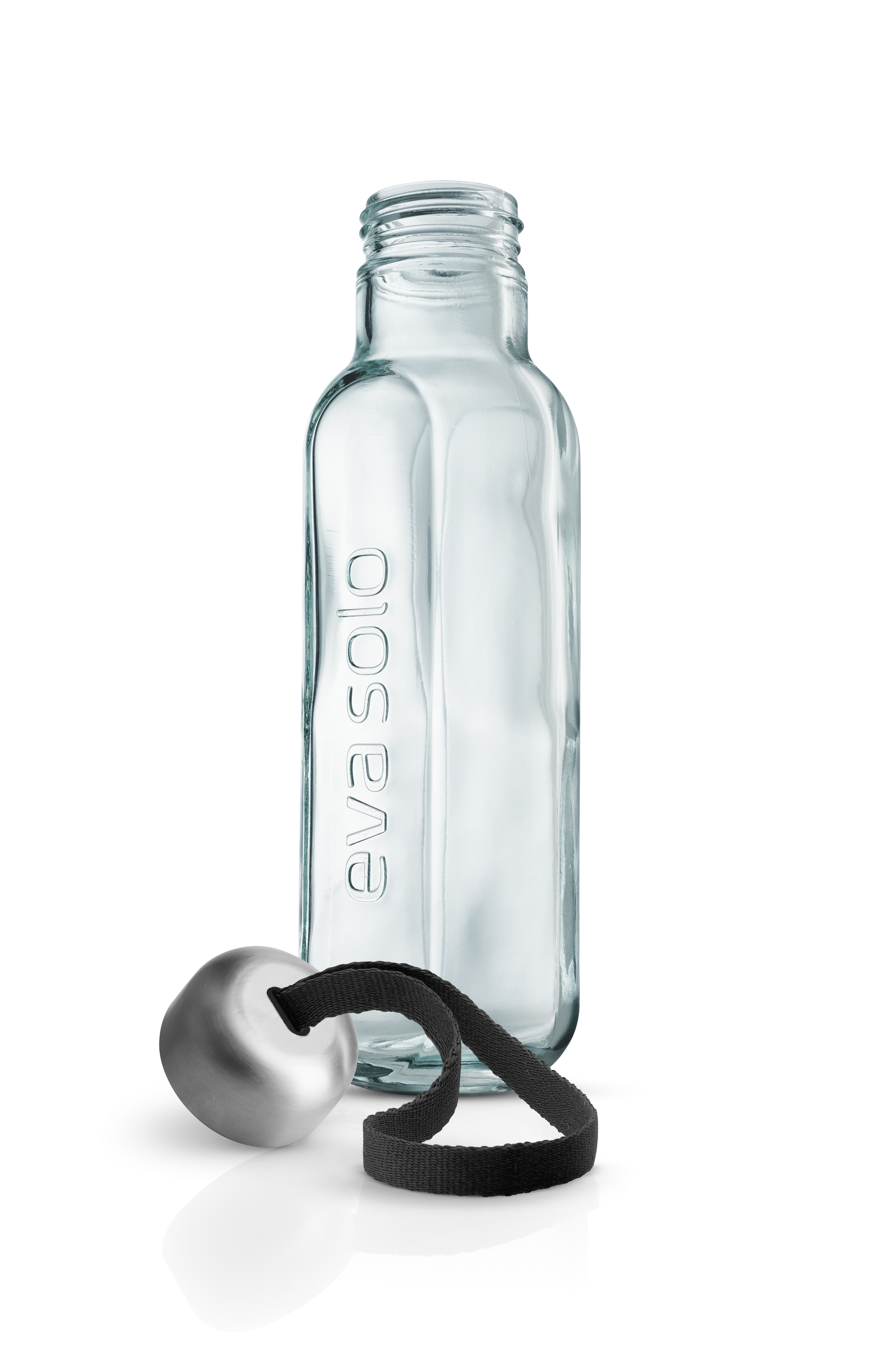 Recycled glass bottle - 0.5 liters - Black