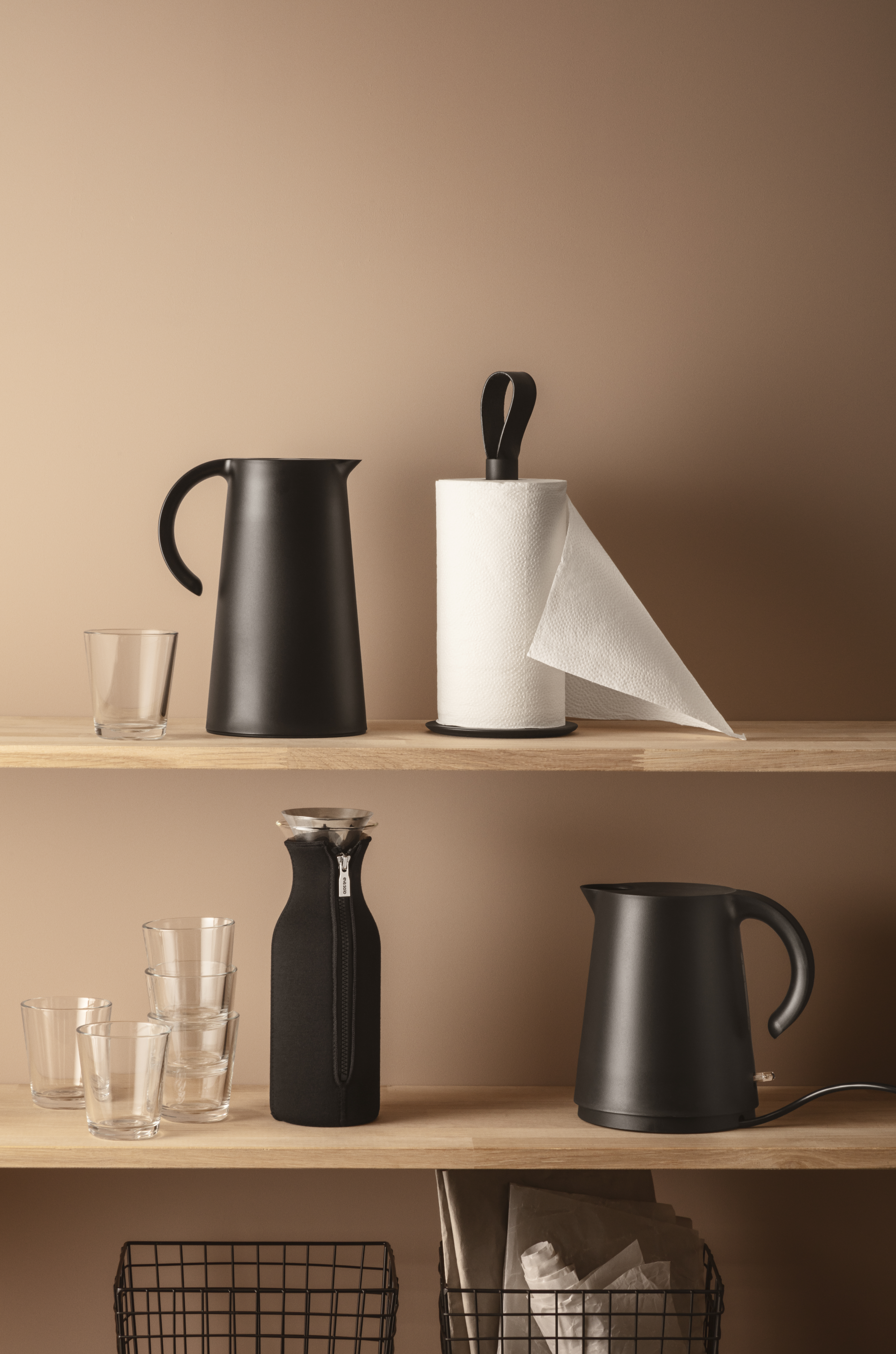 Køleskabskaraffel 1,0 L Black