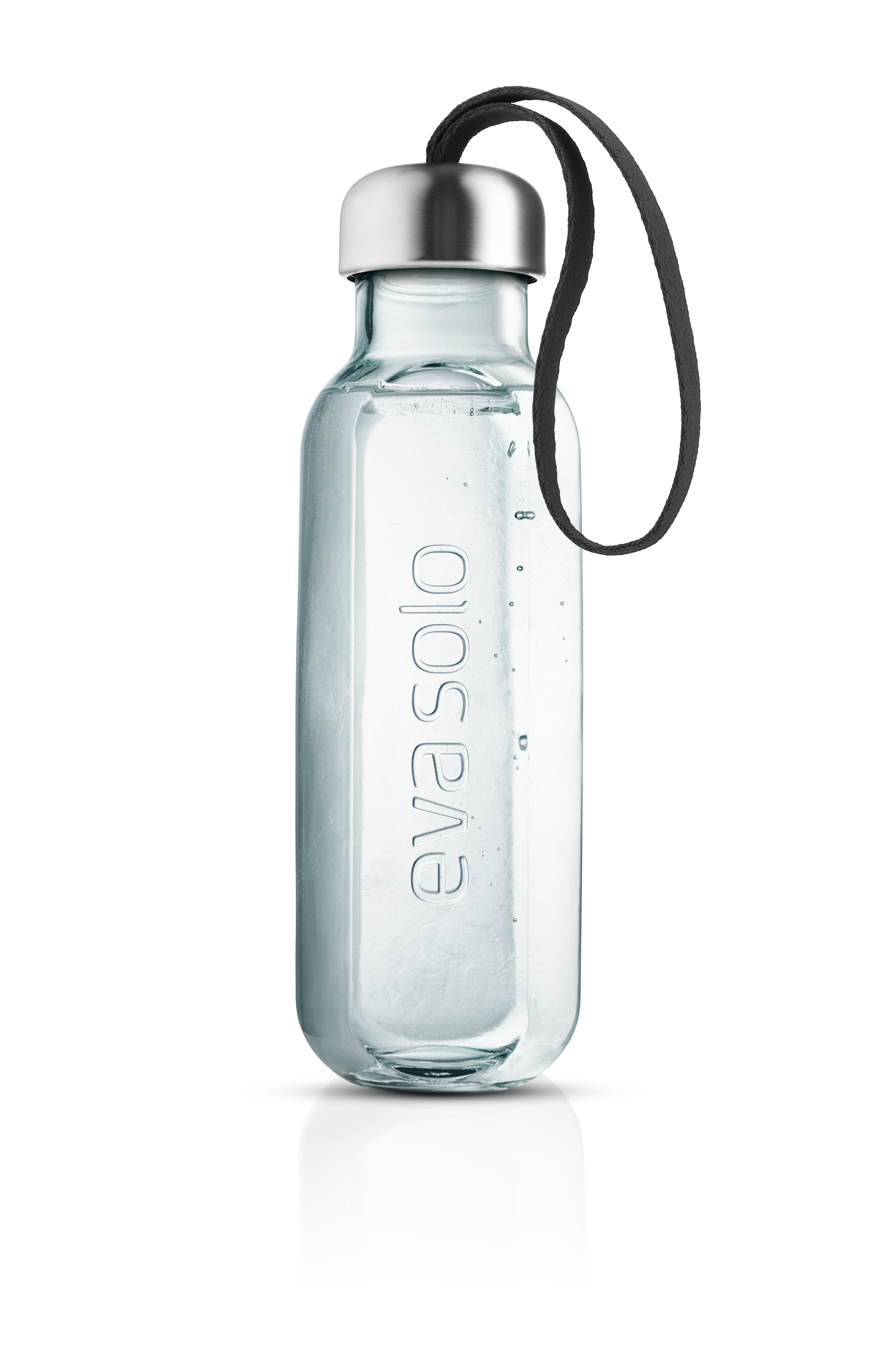 Recycled glass bottle - 0.5 liters - Black