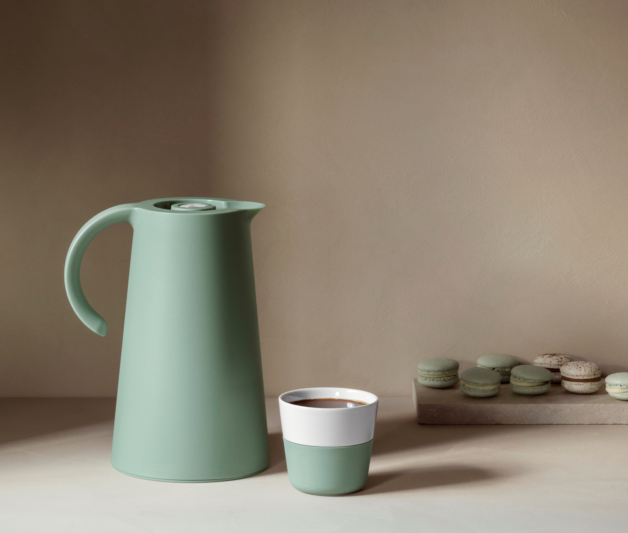 Rise vacuum jug - 1 liter - Faded green