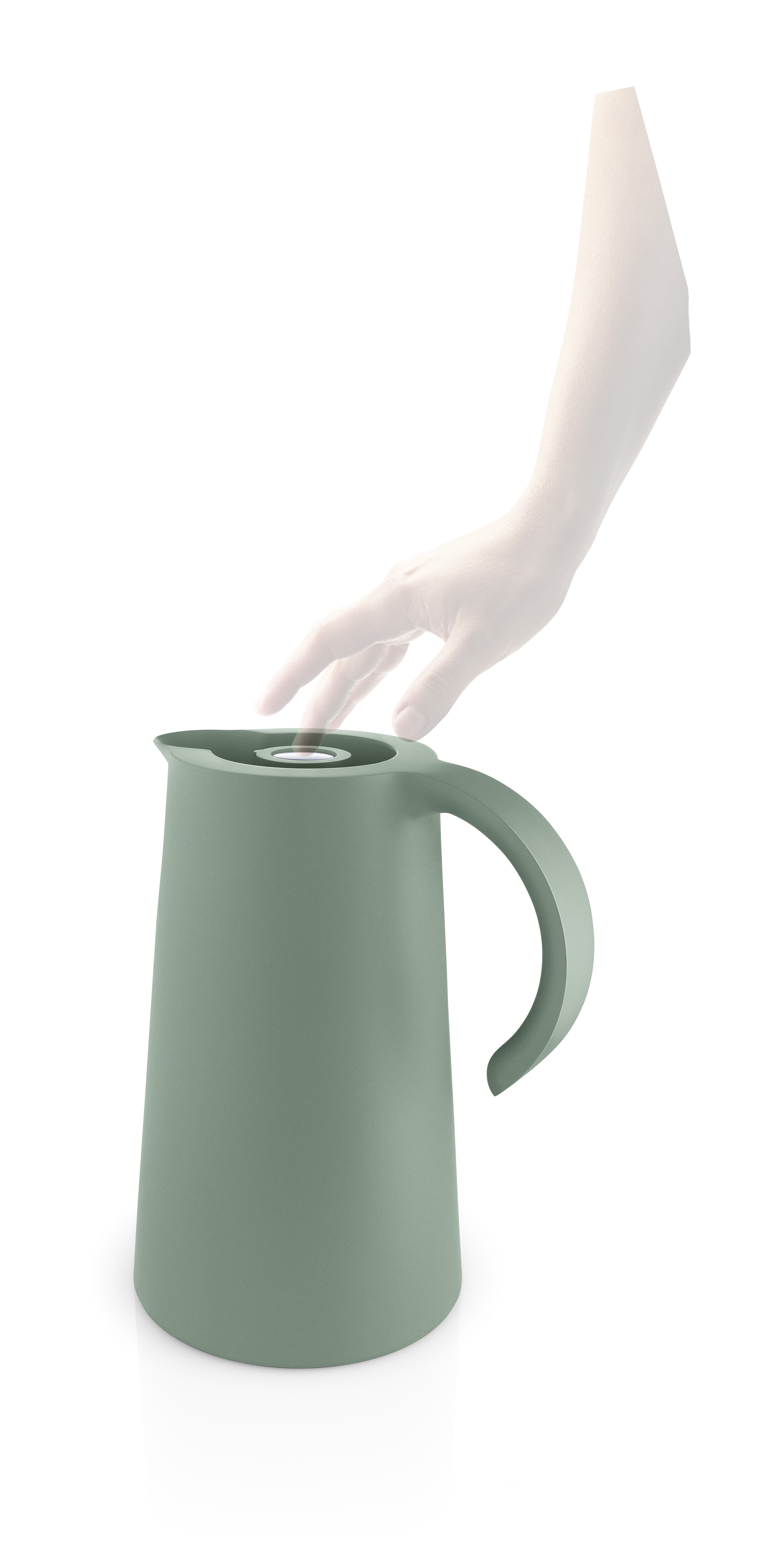 Rise vacuum jug - 1 liter - Faded green