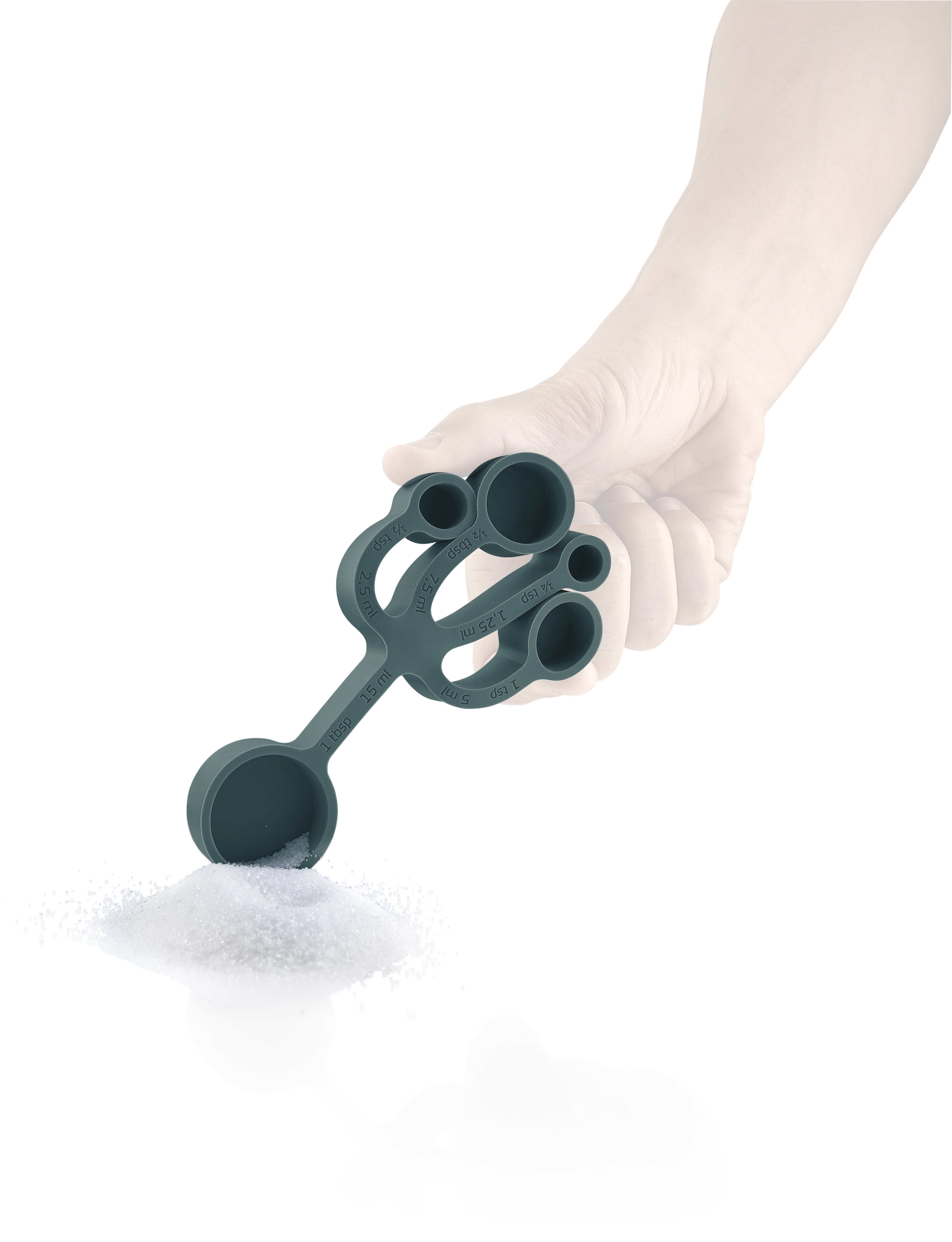 Measuring trivet - Silicone - Petrol