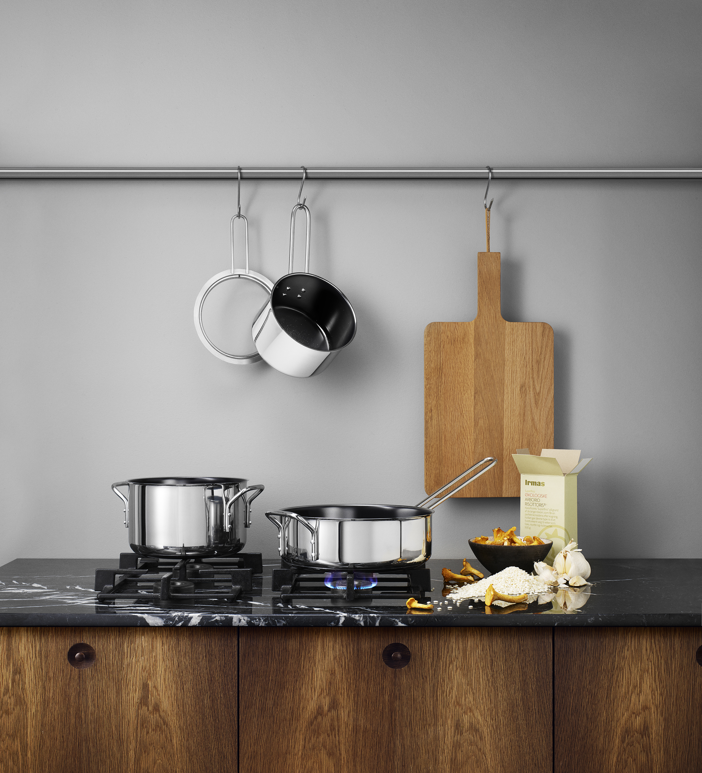 Stainless steel saucepan - 1.8 l - ceramic Slip-Let® non-stick