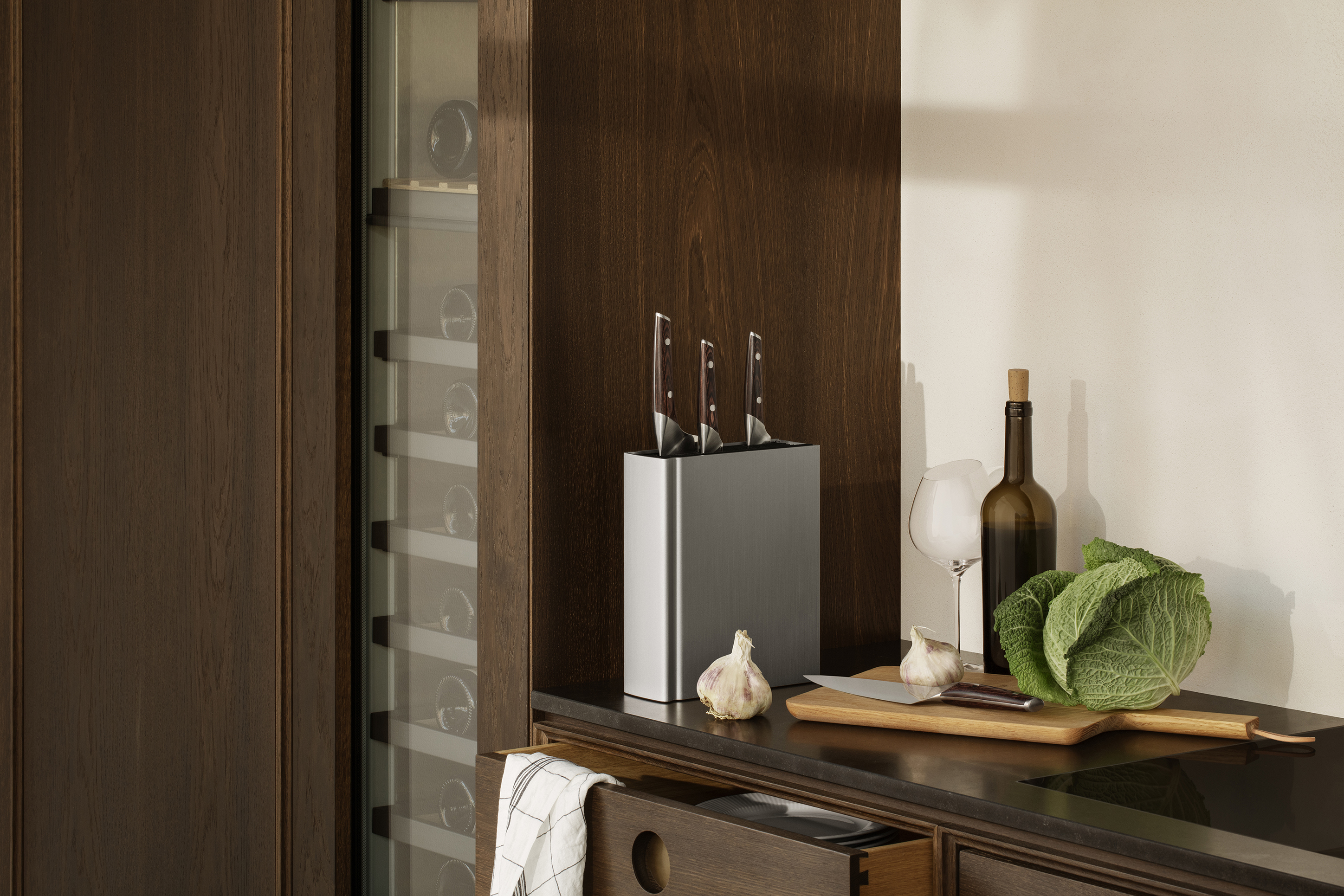 Bloc de couteaux Lexicon - gris