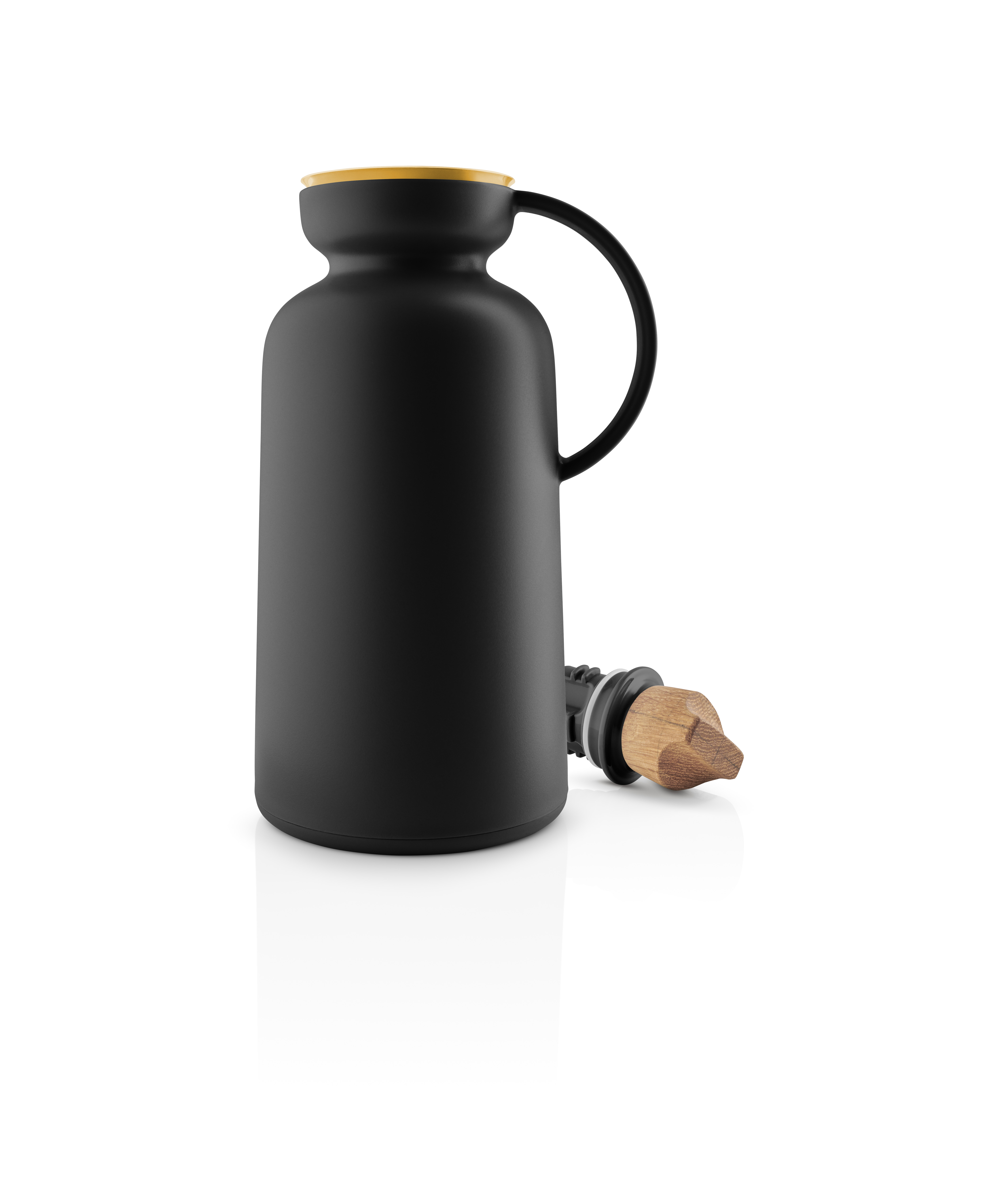 Silhouette vacuum jug - 1 liter - black / brass
