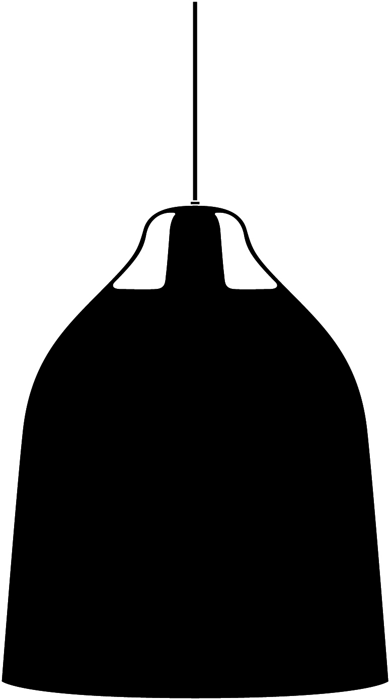 Clover pendant - Large - White