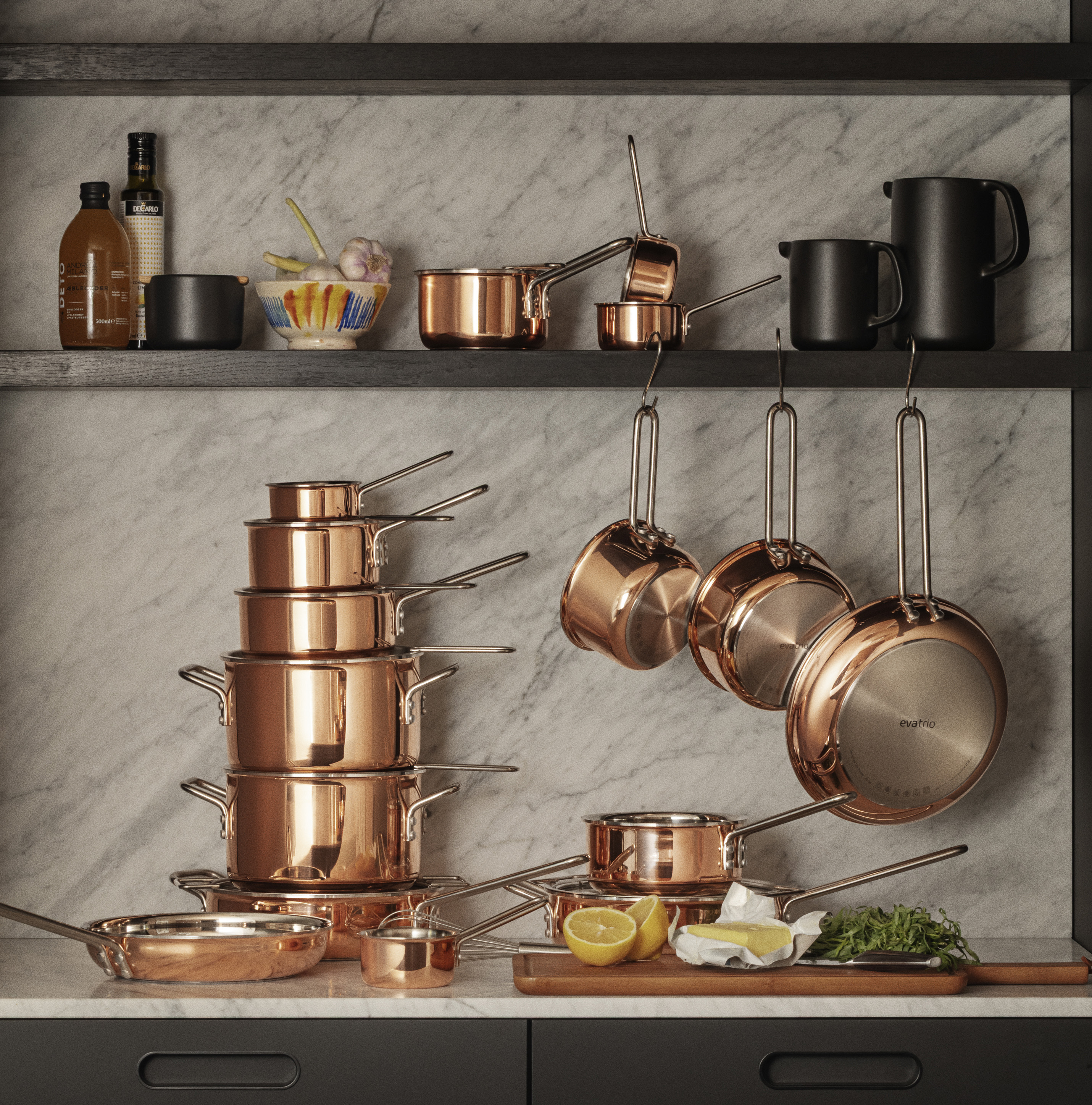 Copper saucepan - 1.5 l