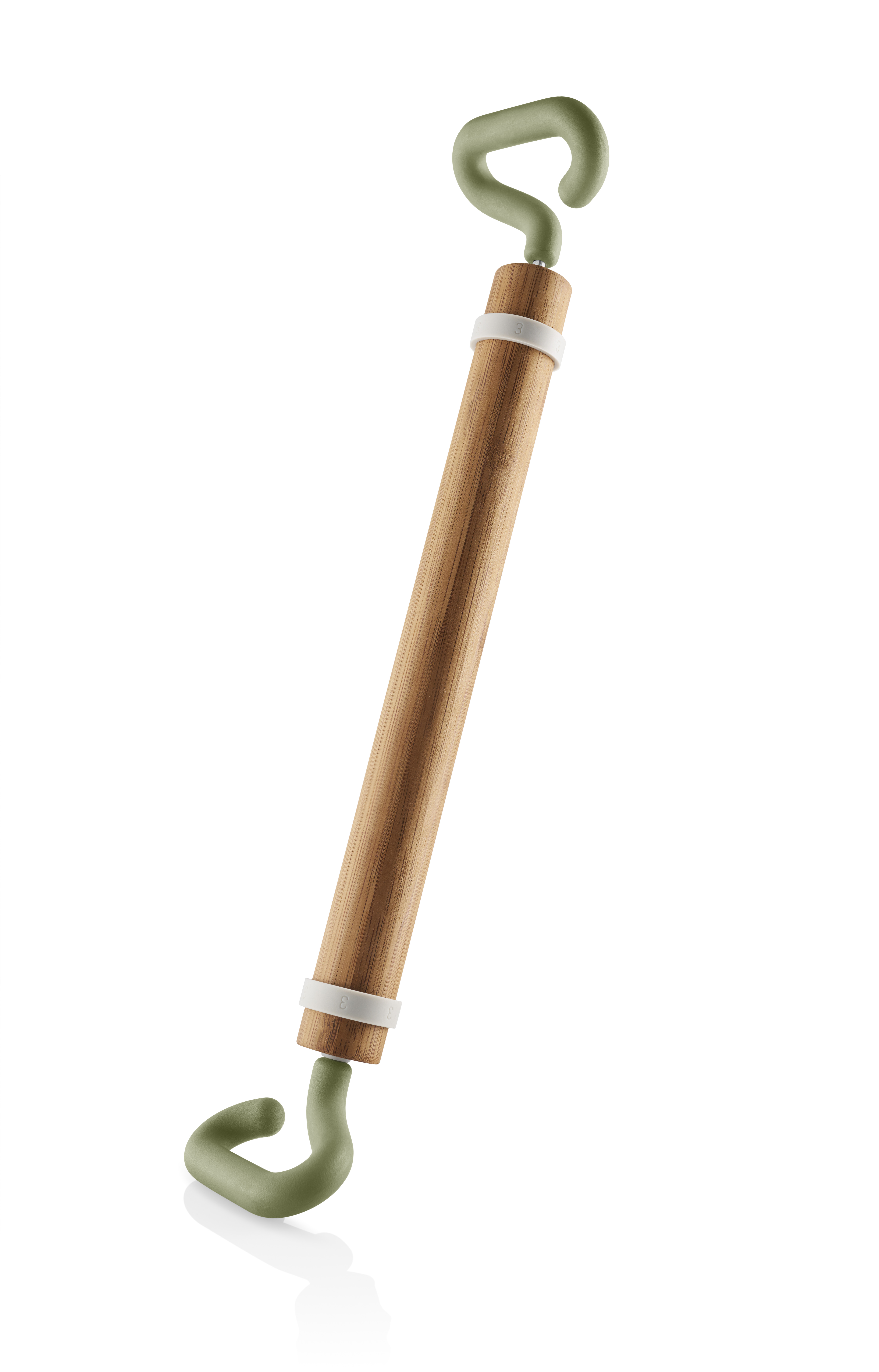 Green tools Rolling pin bamboo w. silicone rings