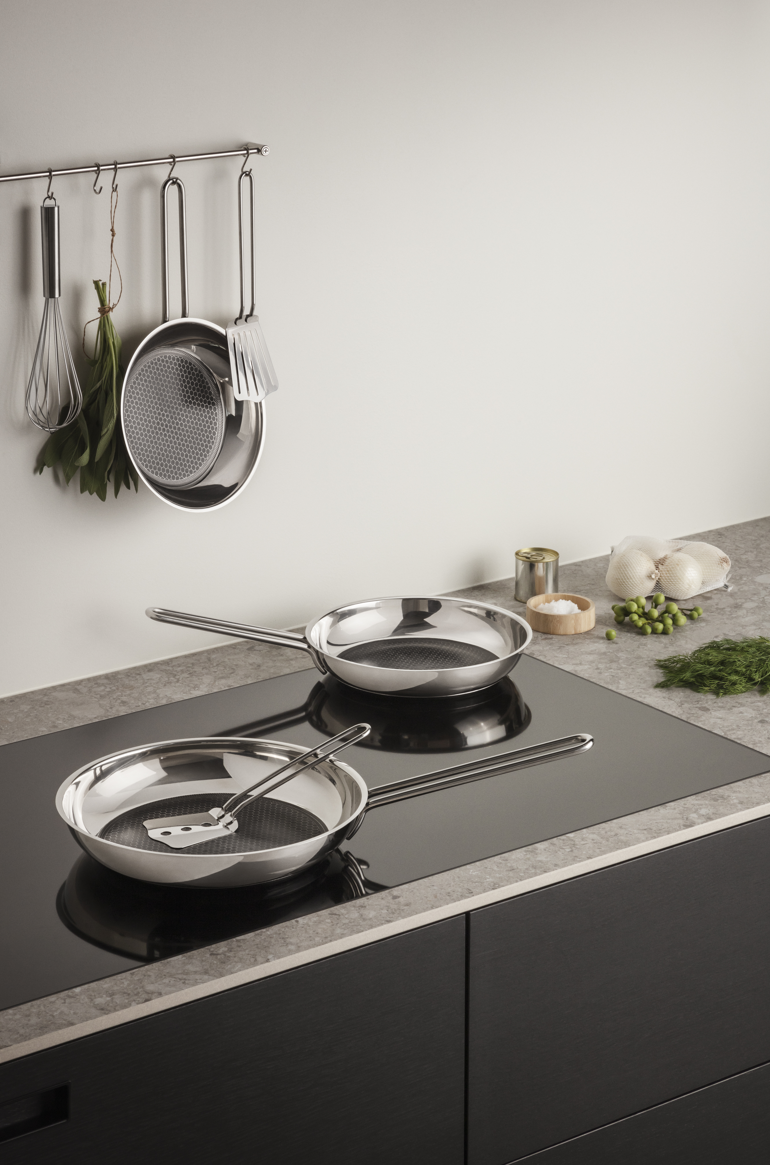 Stainless steel Mosaic frying pan - 20 cm - ceramic Slip-Let® non-stick