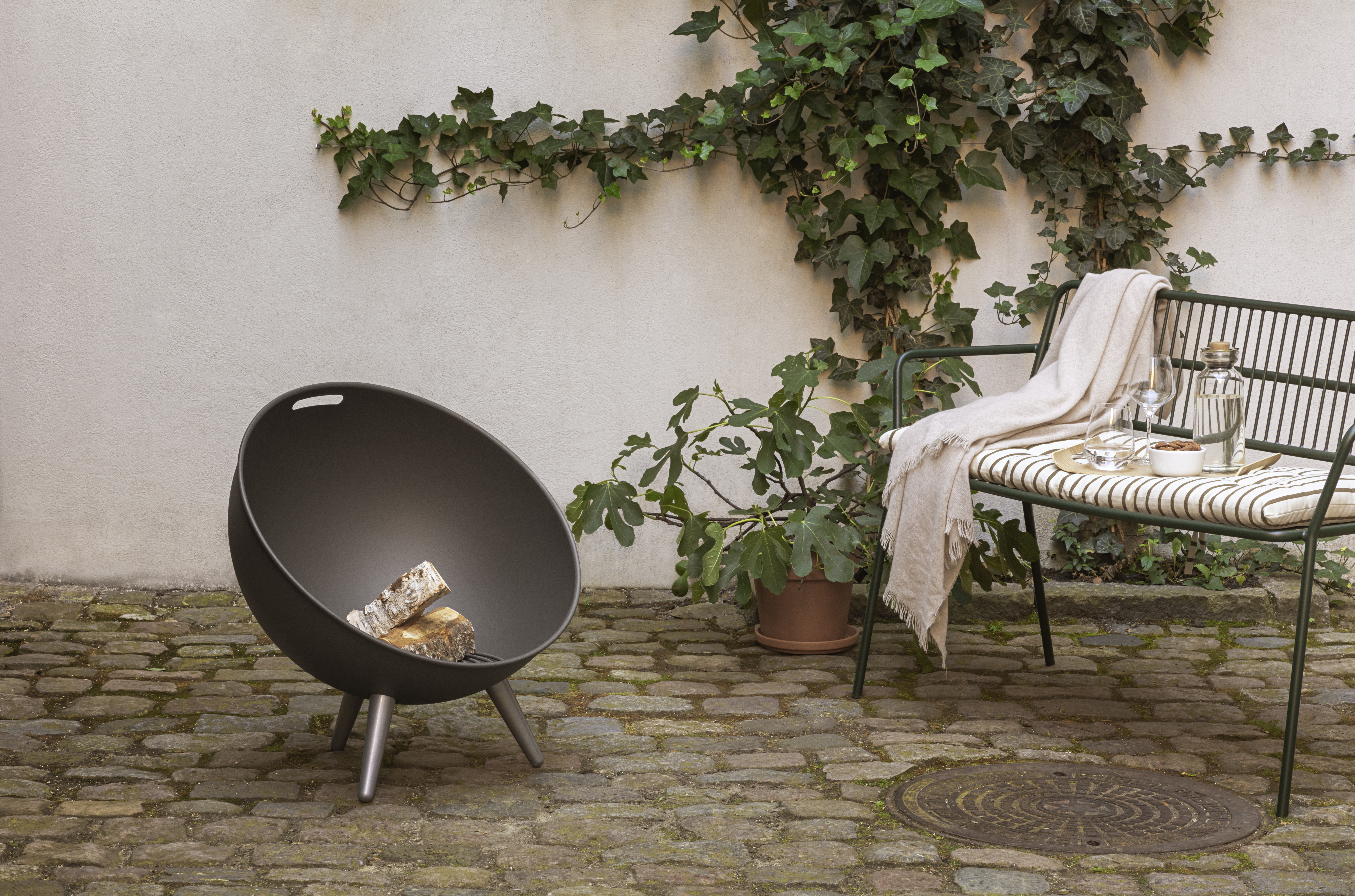 FireGlobe fire pit - 64 cm - Black