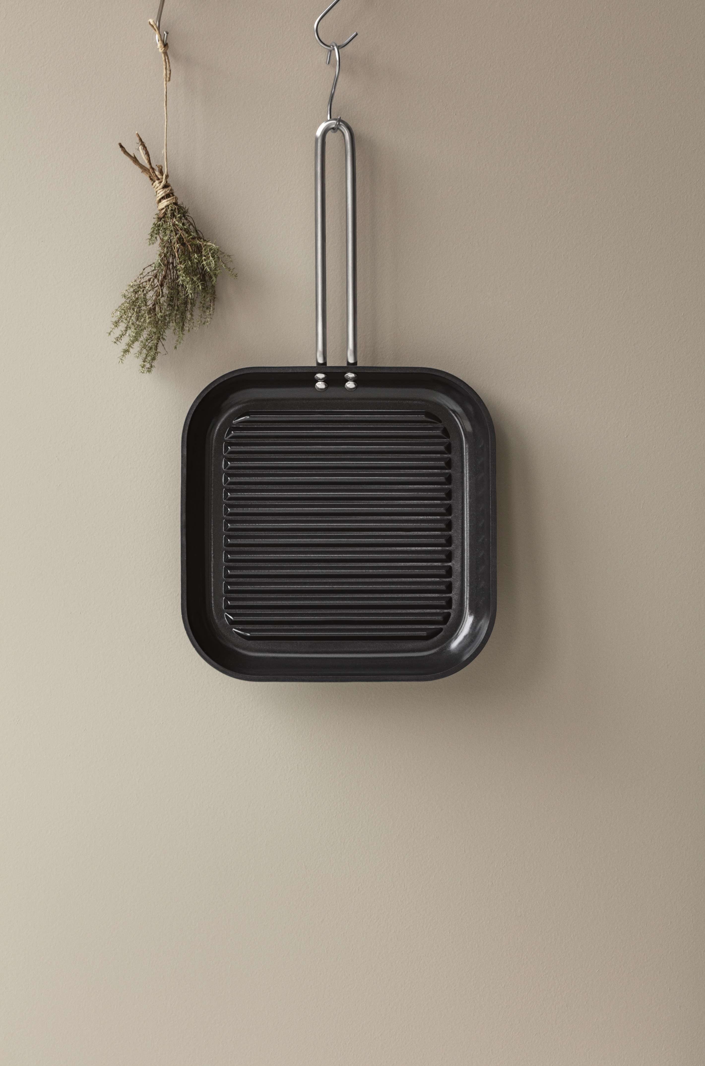 Professional grill frying pan - 28x28 cm - ceramic Slip-Let® non-stick