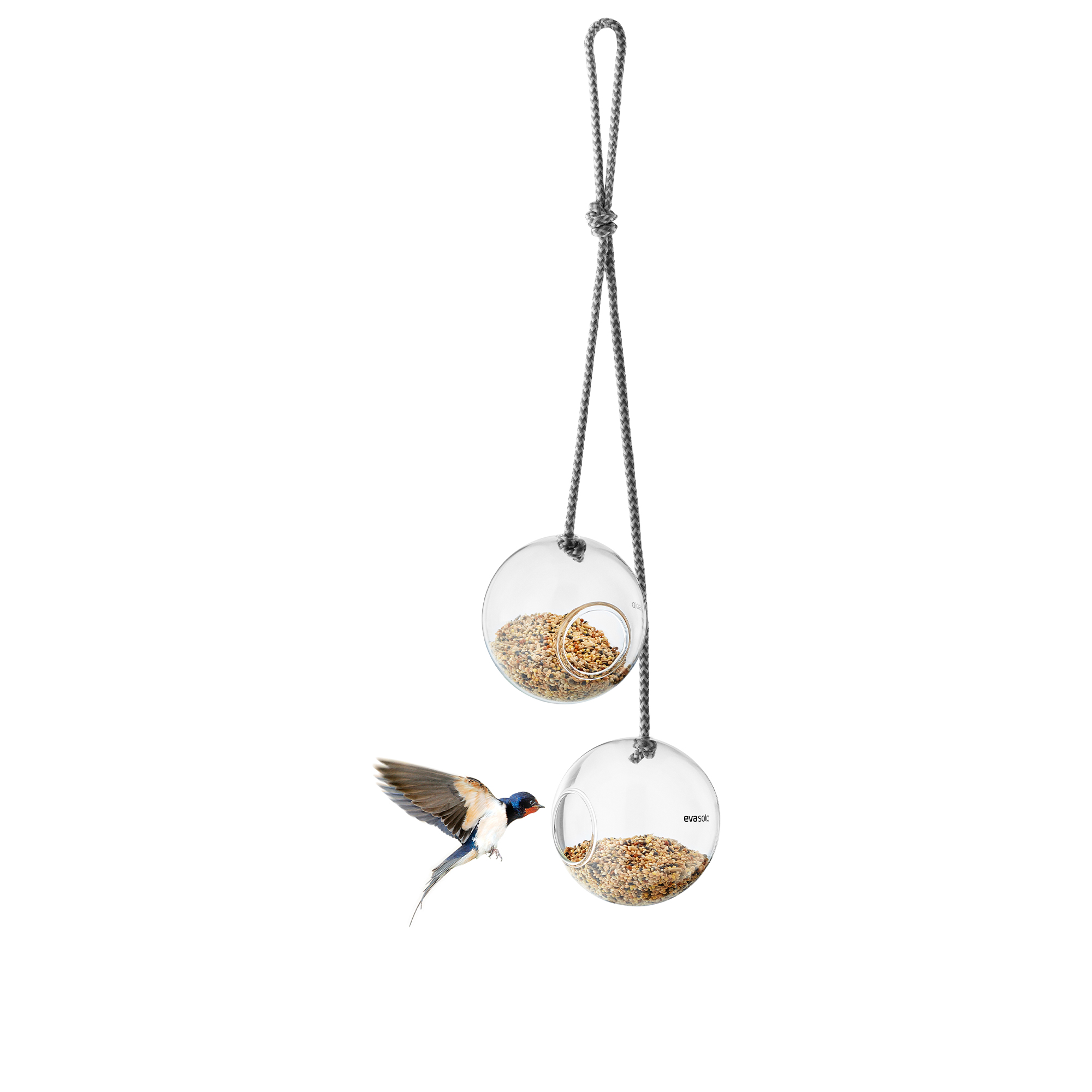 Fågelmatare - set om 2 st - Ø10 cm