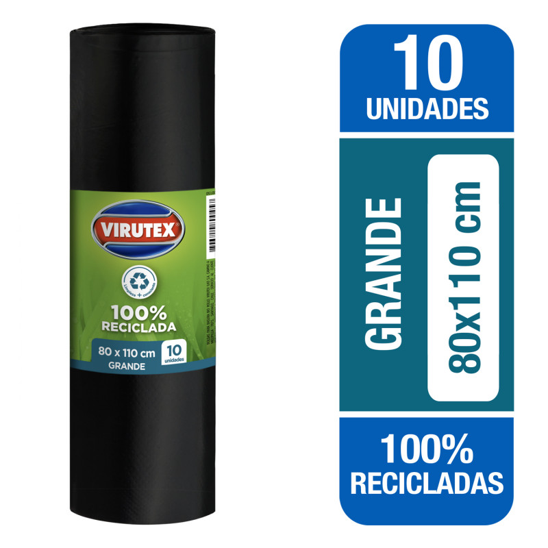 BOLSAS P/ BASURA 80X110 ROLLO VIRUTEX (ST)