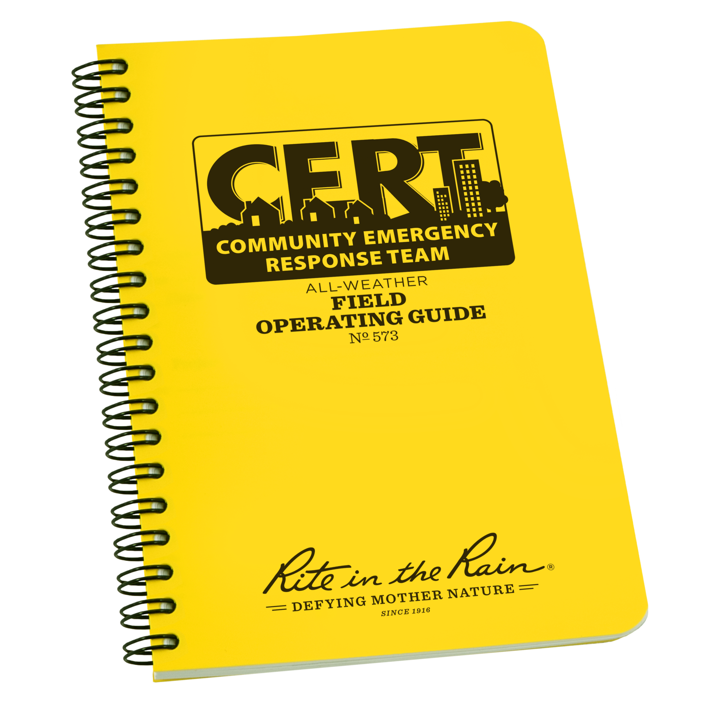 Rite in the Rain 573 yellow CERT Field Operating Guide