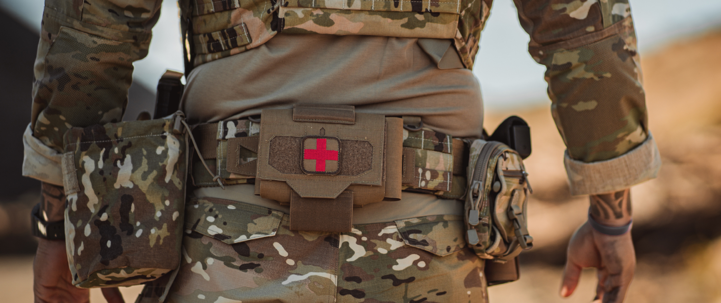 Image of the battle belt in use by law enforcement agent