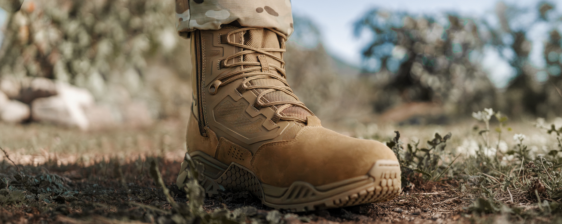 image of the zip boot in the grass