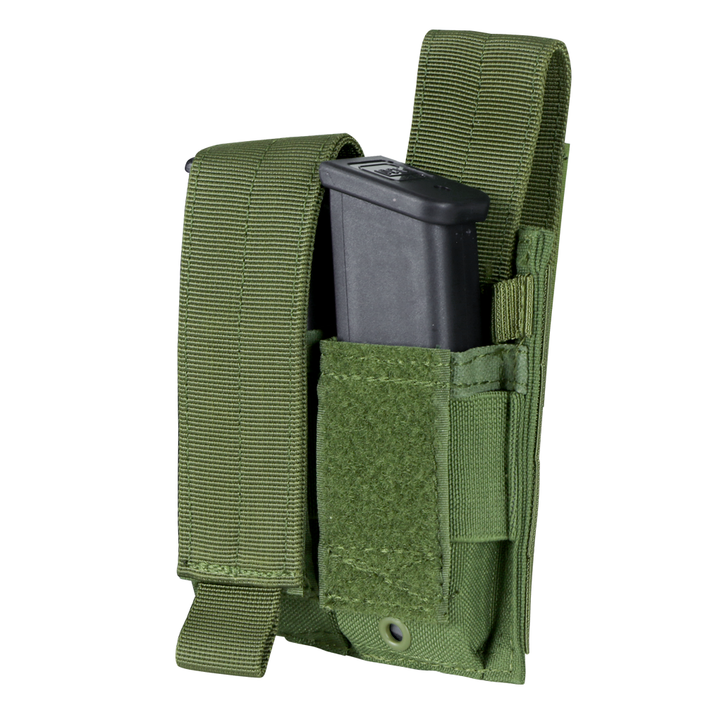 Image of the pistol pouch with the flap off