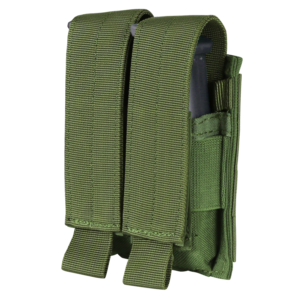 image of the double pistol mag pouch closed