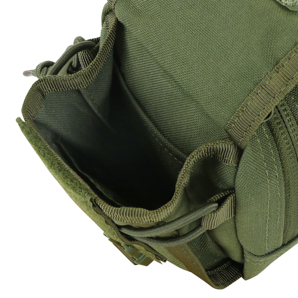 inside view of the secondary compartment of gadget pouch