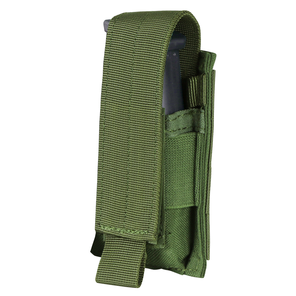 image of the single pistol magazine pouch shut