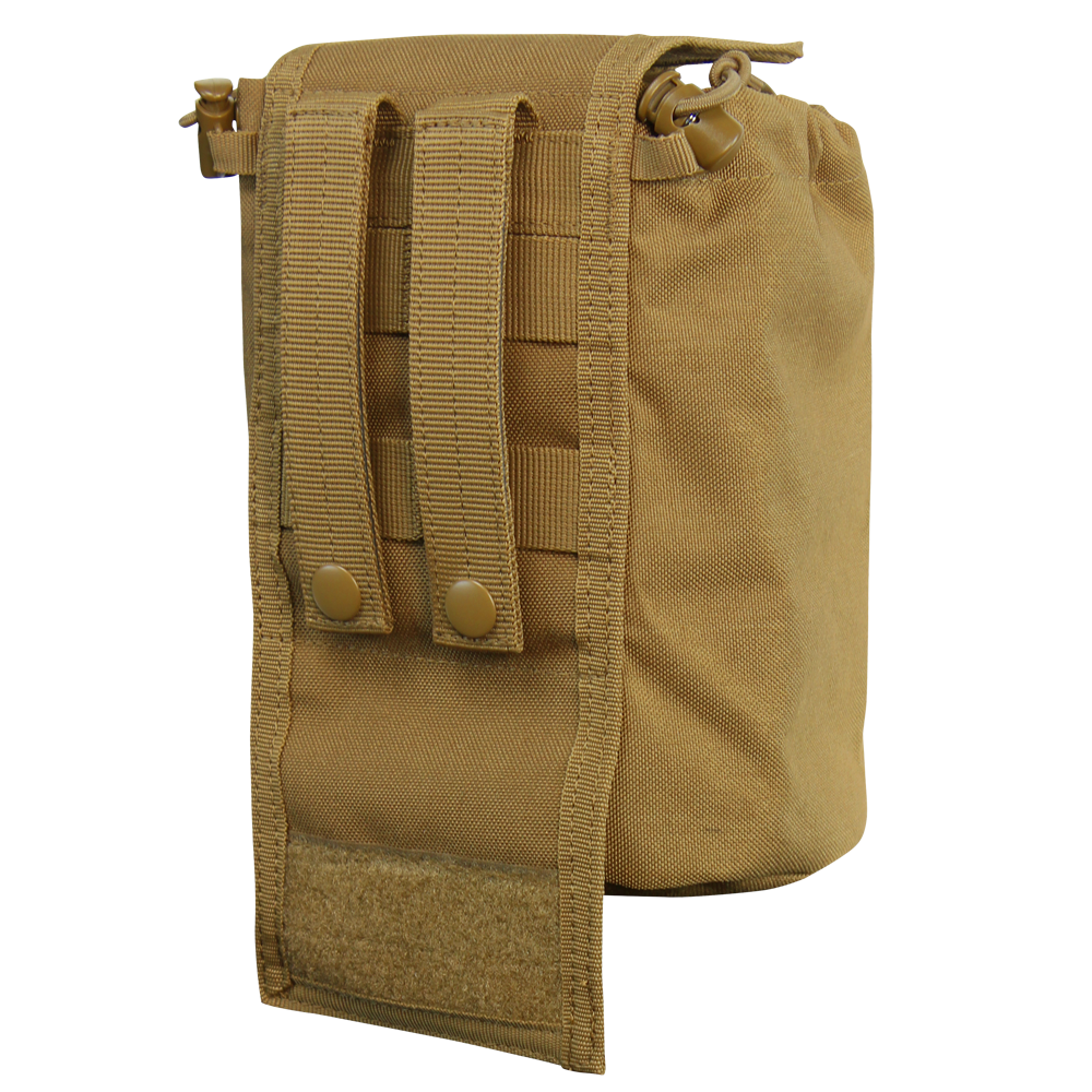 image of the molle straps on the pouch