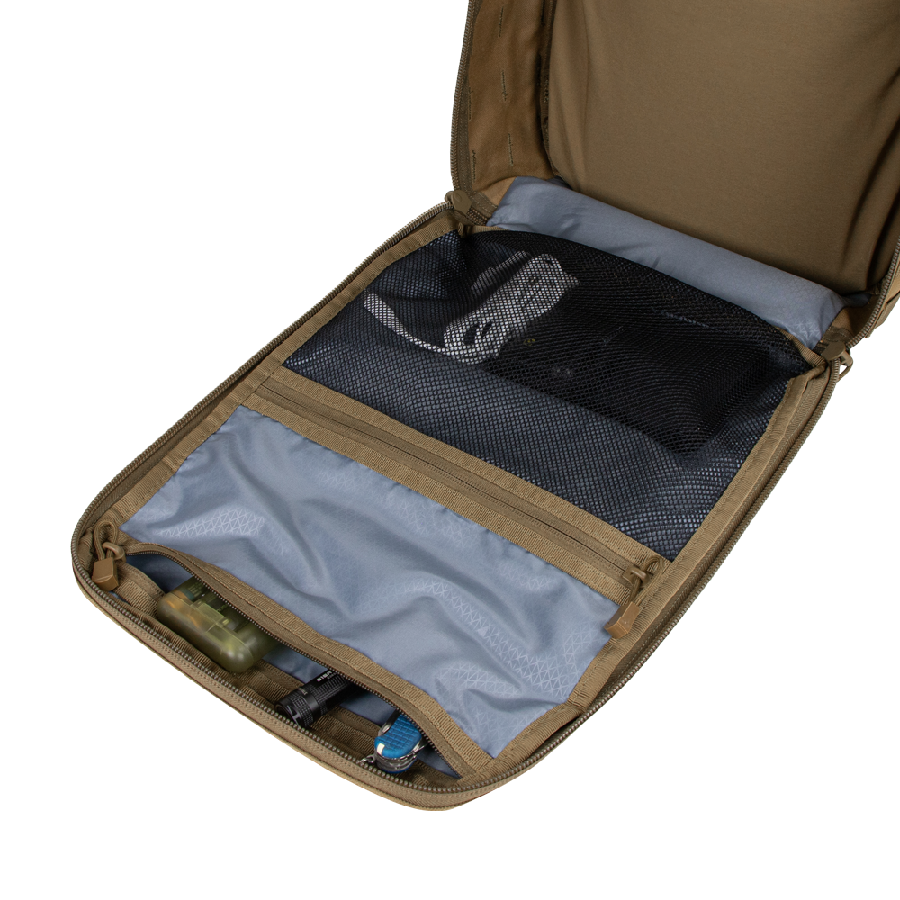 close up image of the secondary compartments on the prime pack