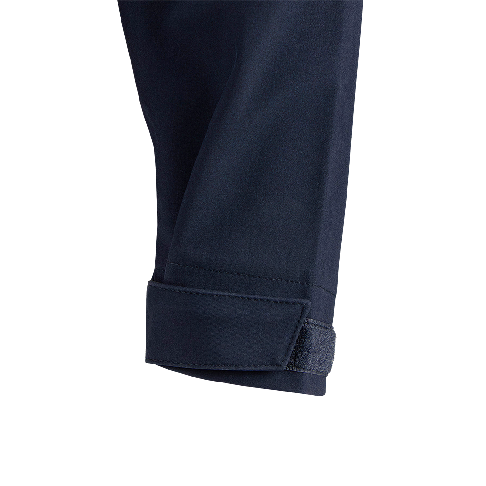 close up image of the sleeve cuffs with hook and loop on the patrol quarter zip softshell