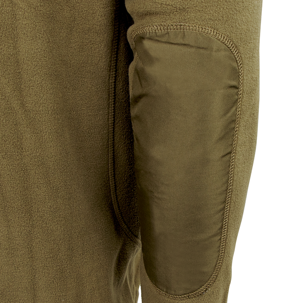 image of quarter zip pullover reinforced elbows